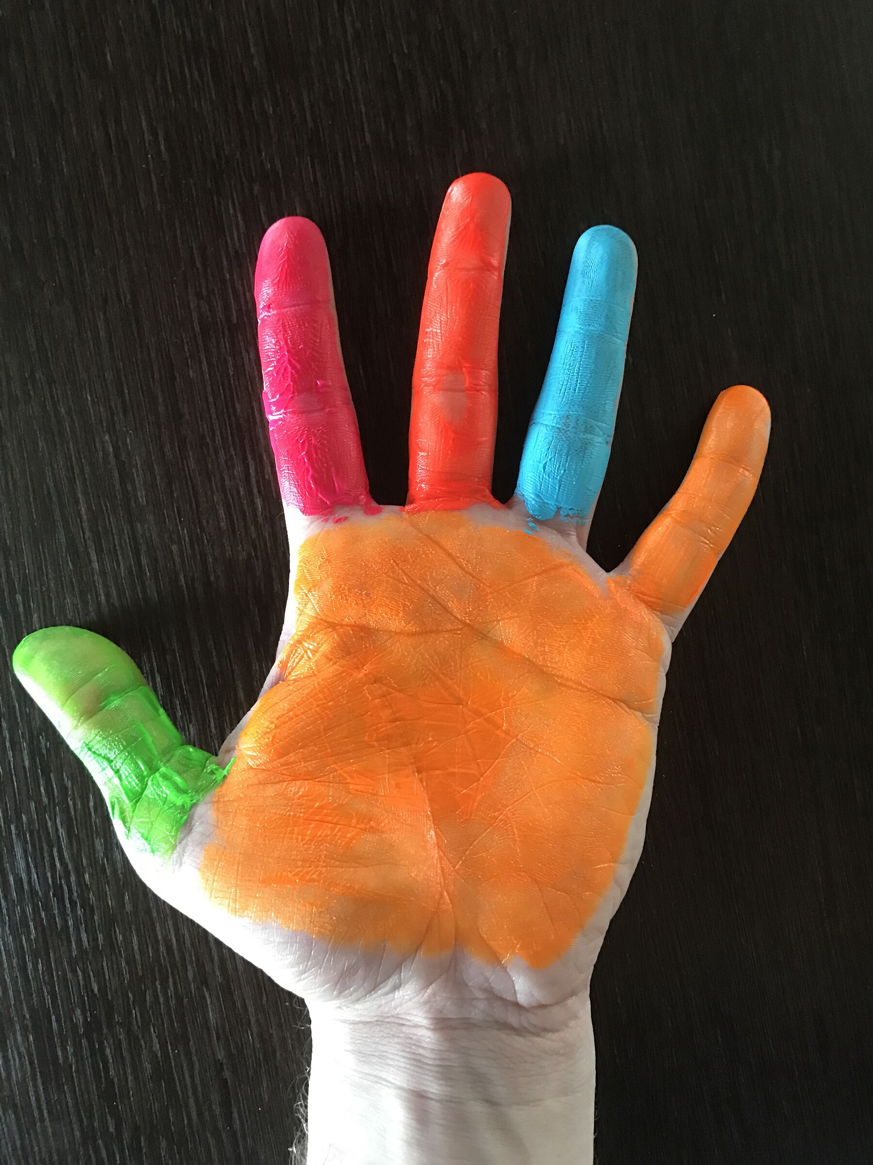 a hand of color...