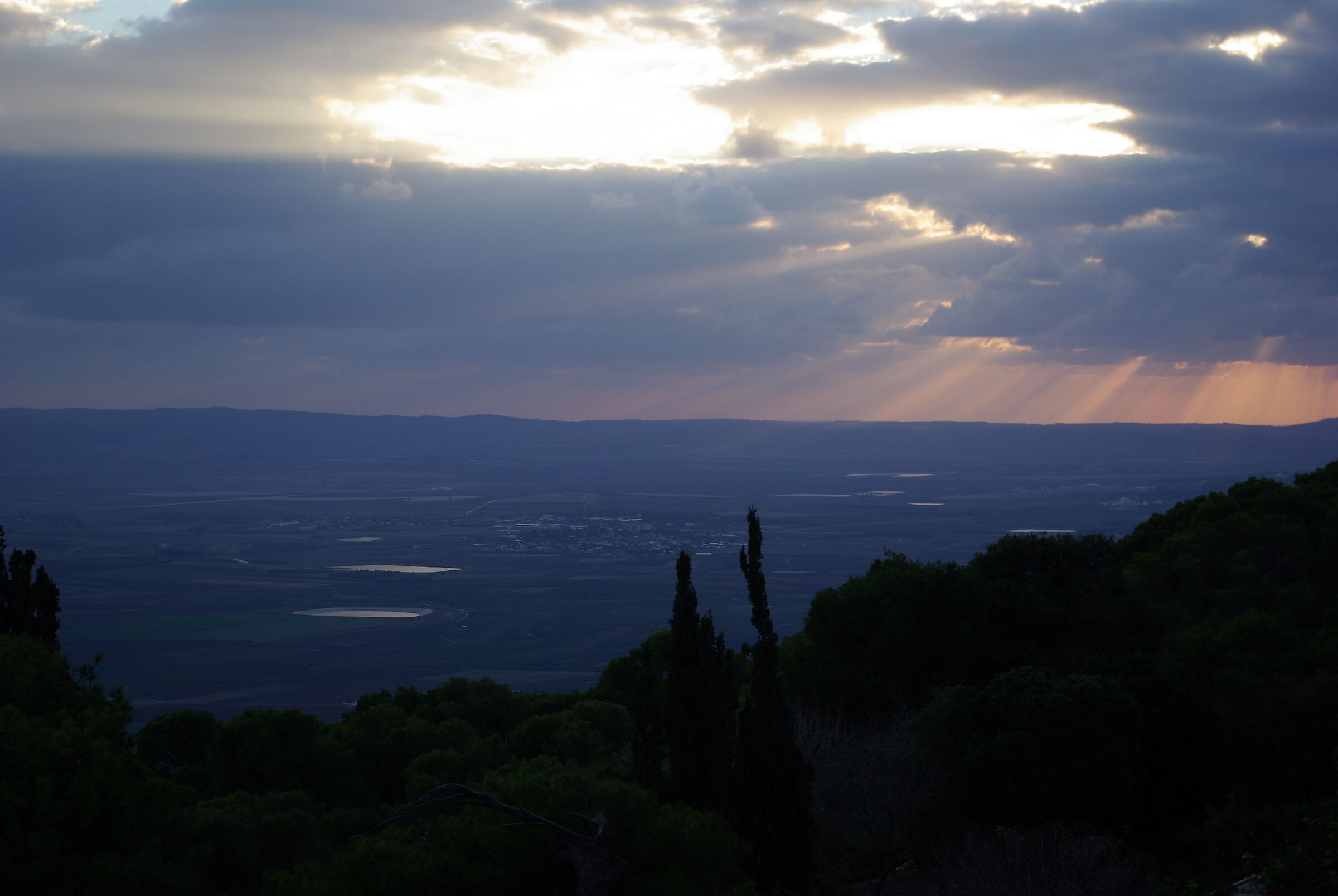 Sunset from Mount Tabor...