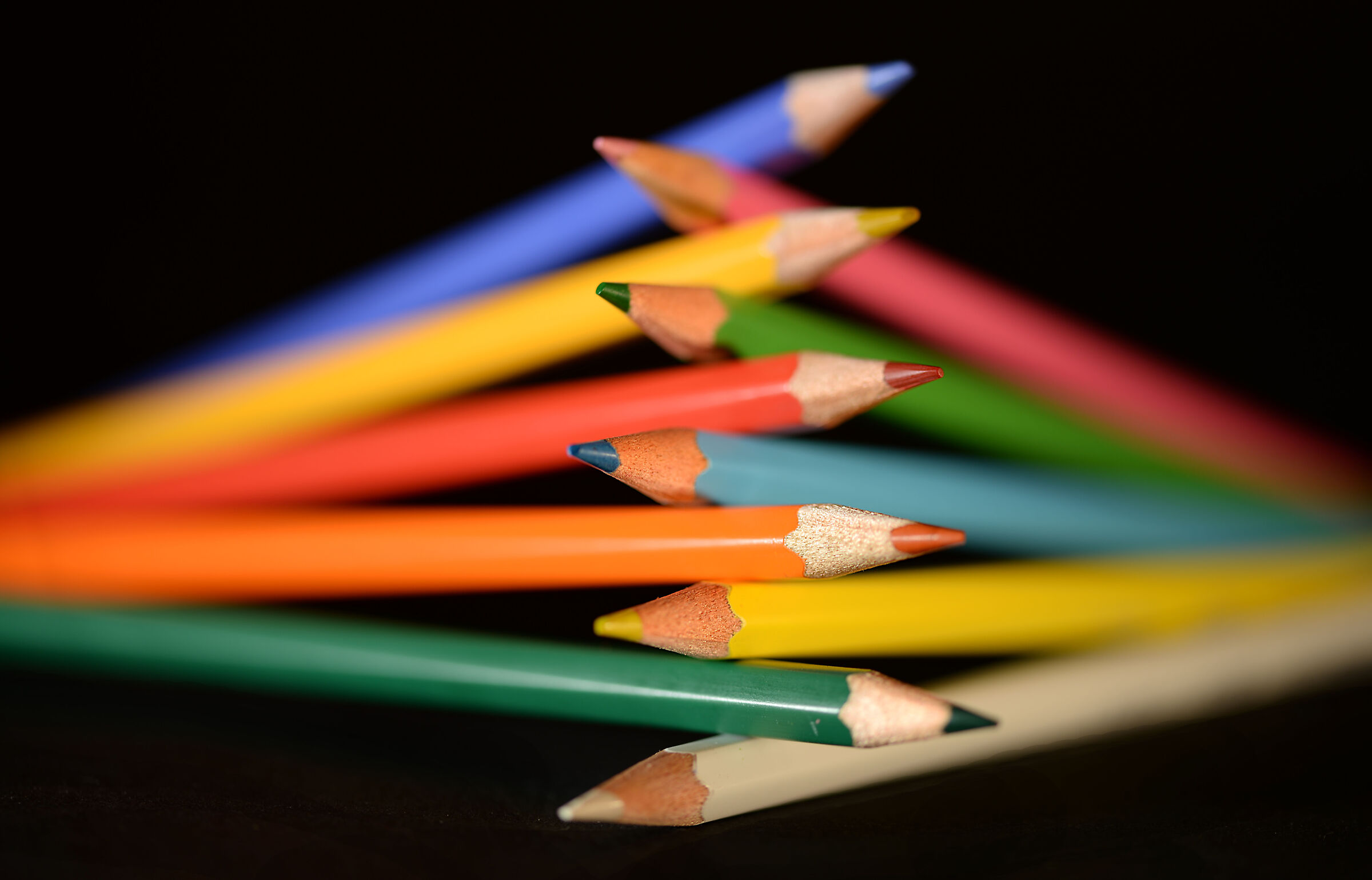 Cross colored pencils...