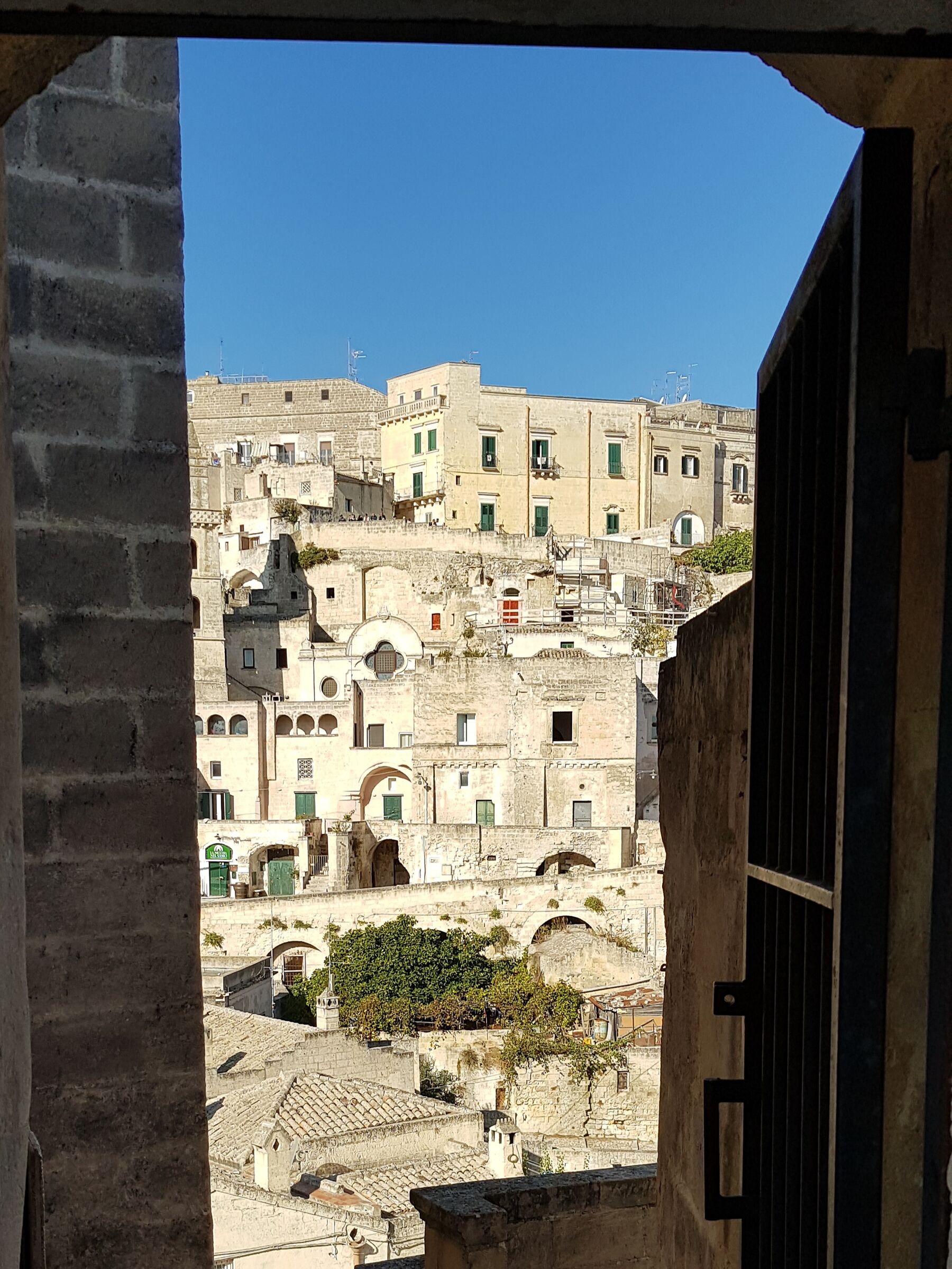 A window on the stones of Matera...