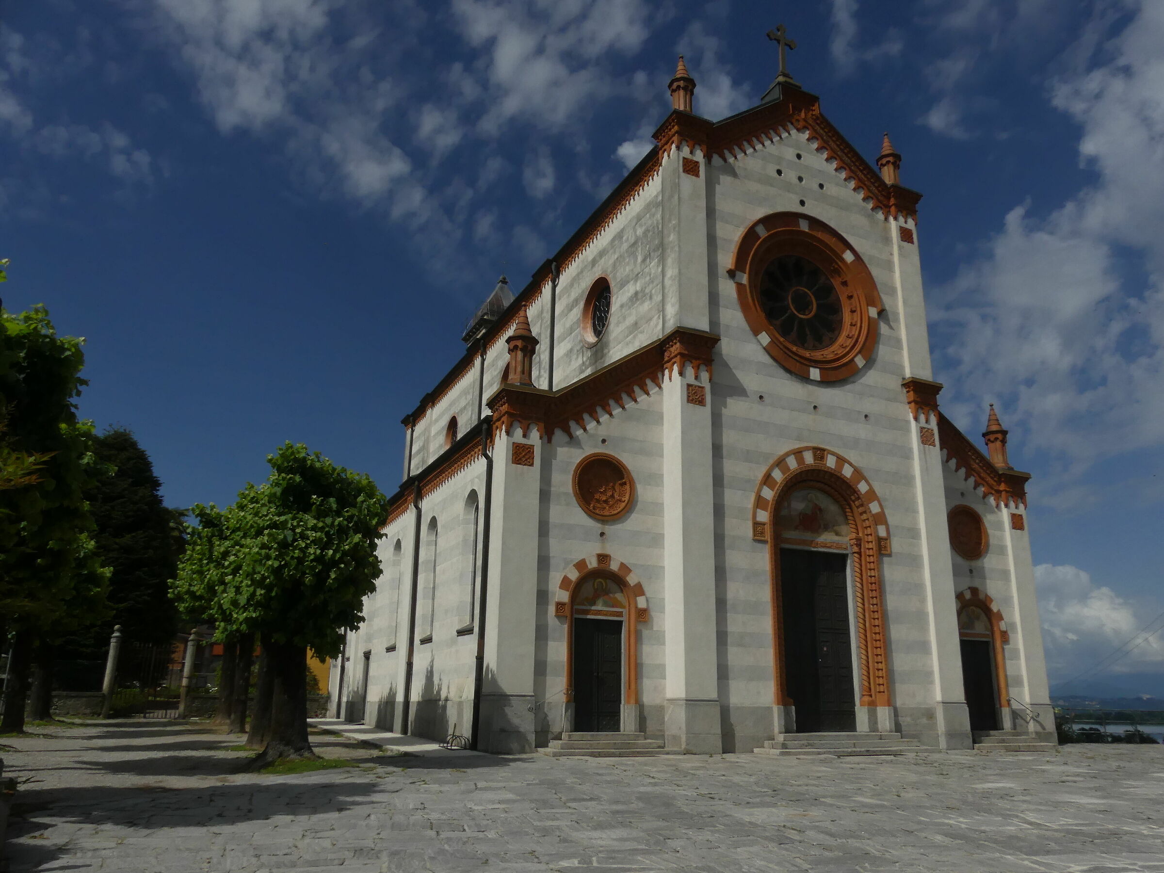 Church of Mercallo Varese province...