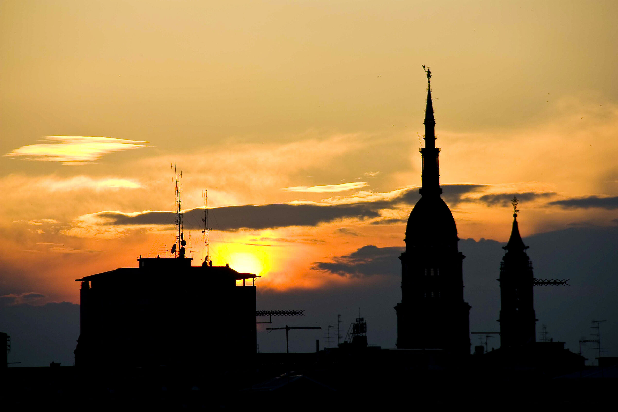 Sunset on the dome, 2011...