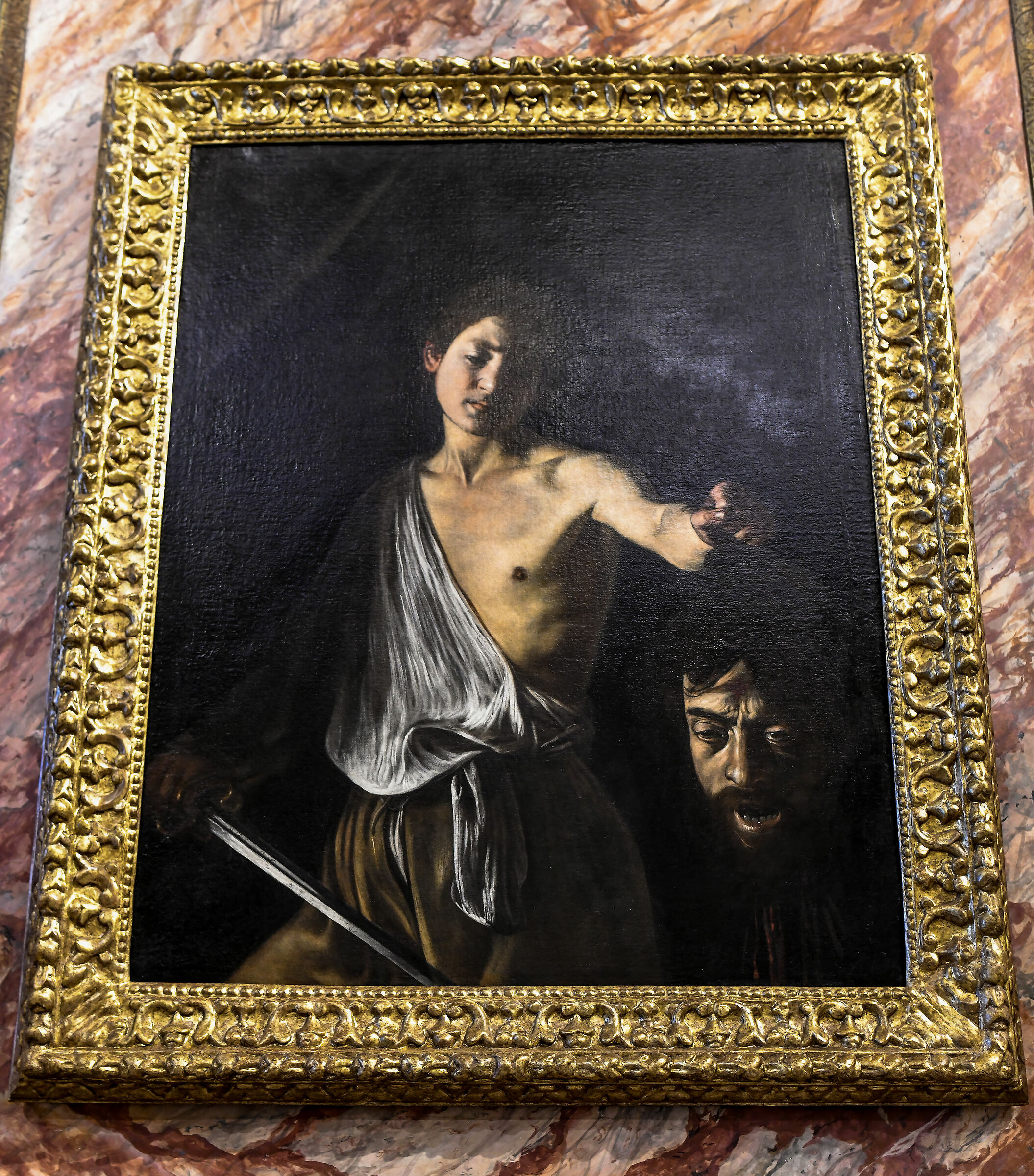 Borghese-Caravaggio Gallery,"David with Goliath's head...