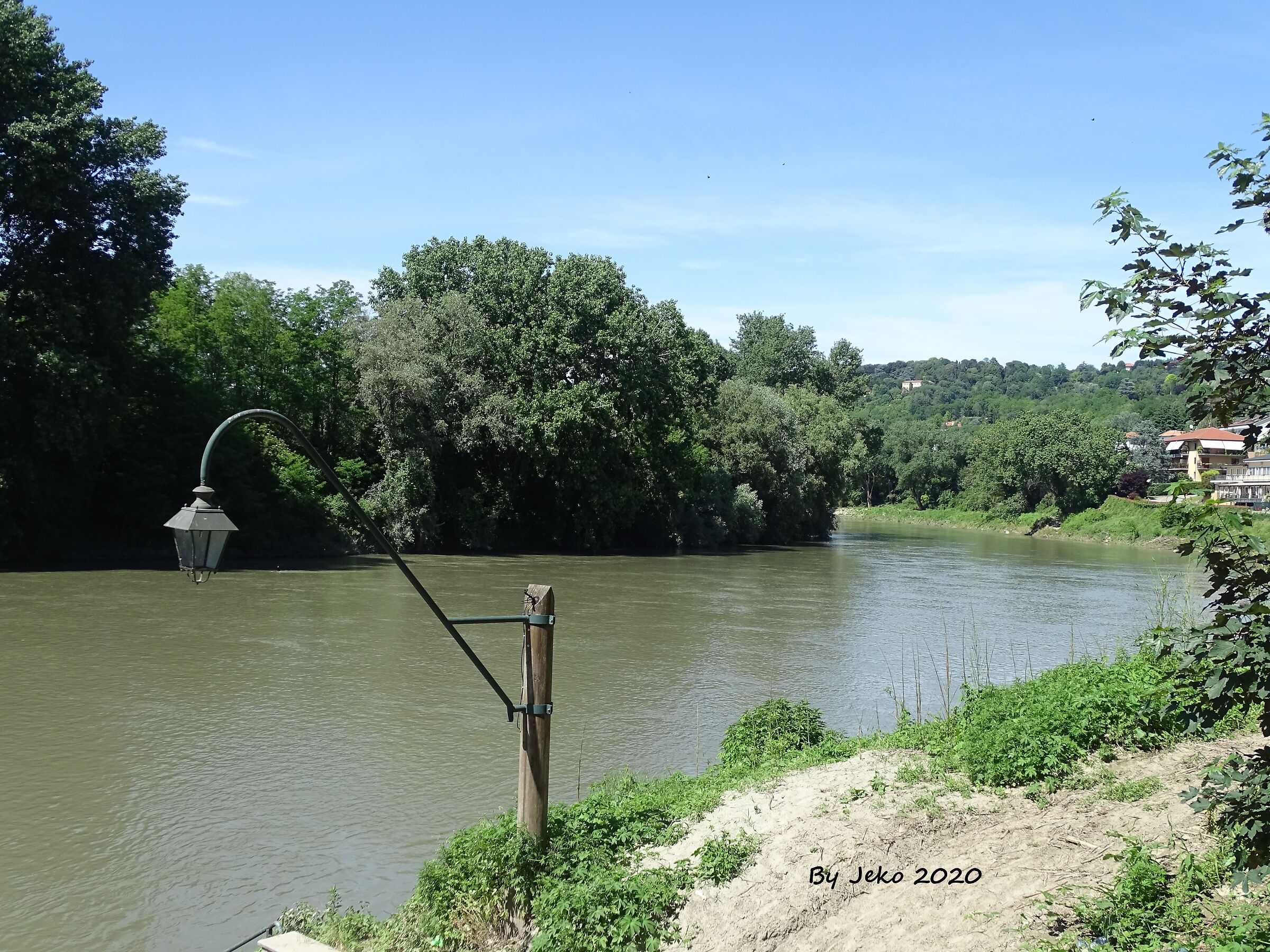 River Po seen by Moncalieri 24-05-2020...