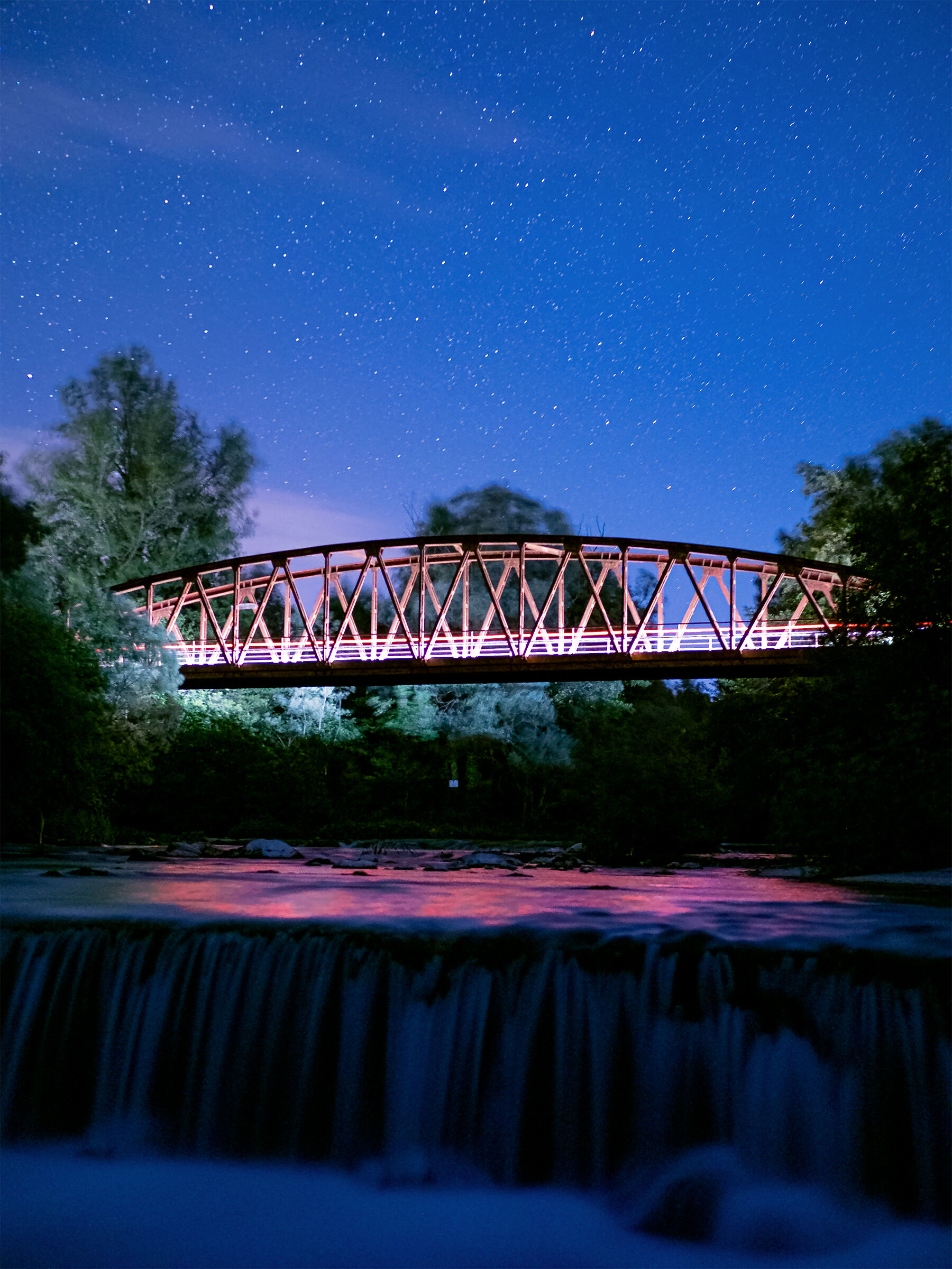 Notte stellata sul fiume Volturno...
