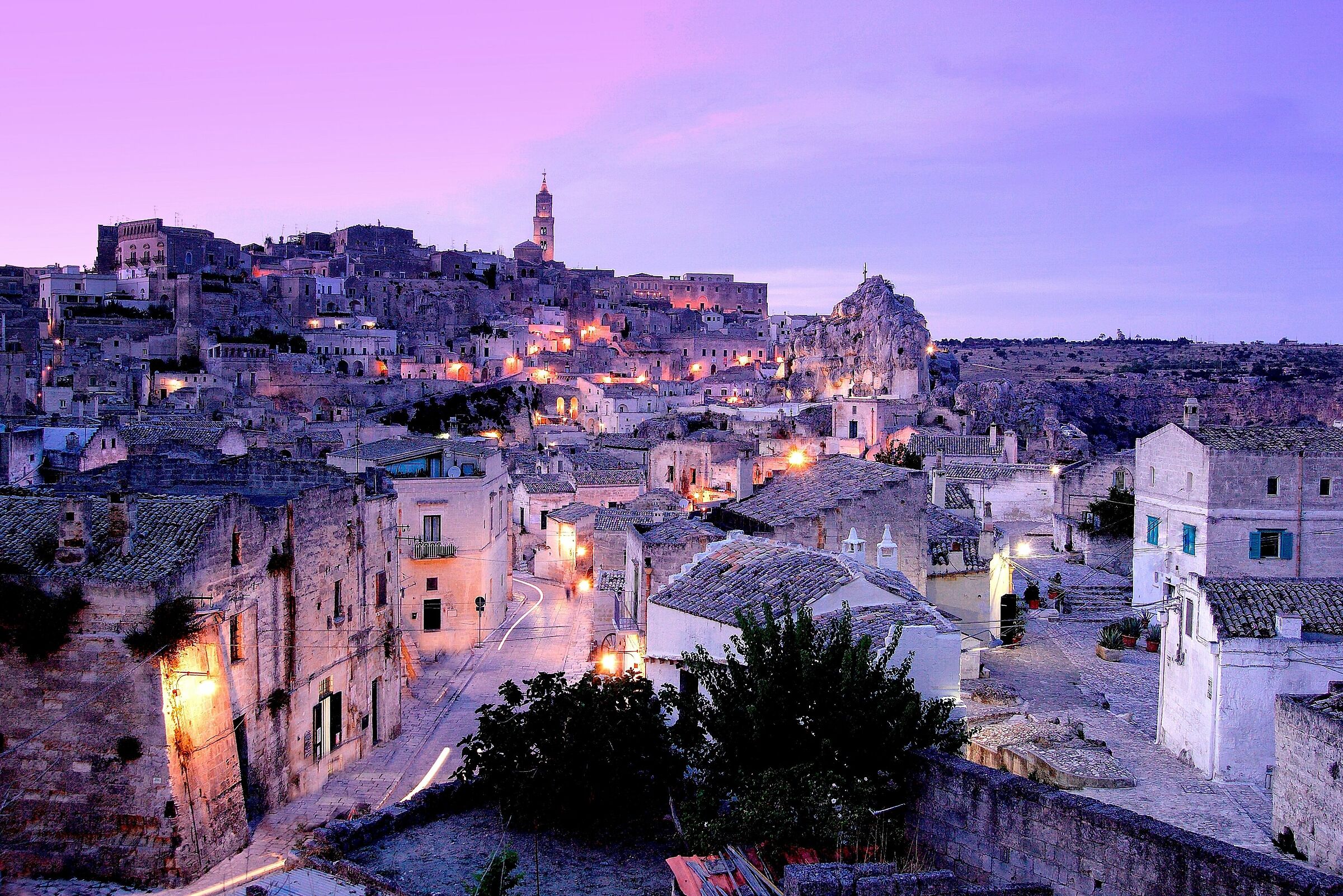 Matera now blue...