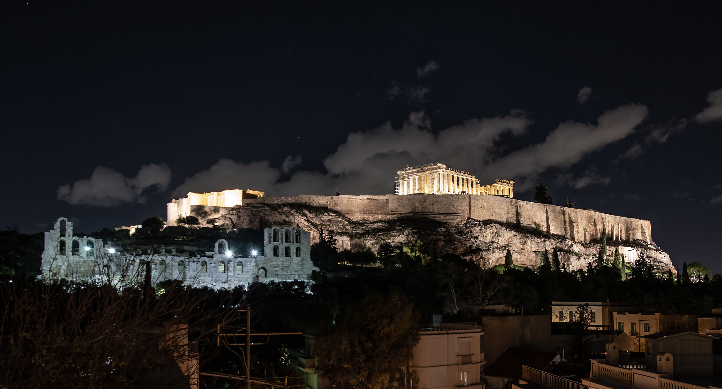acropolis by night...