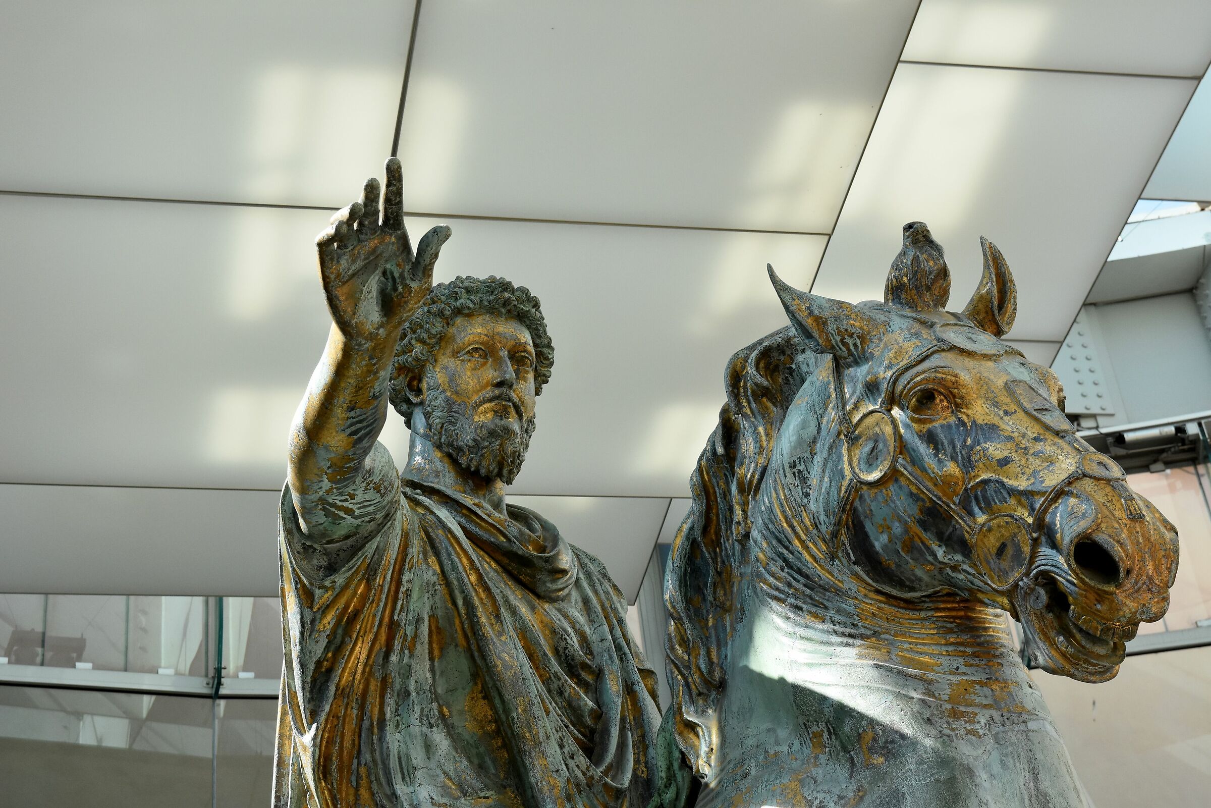 Capitoline Museums - Equestrian Statue of Marcus Aurelius...