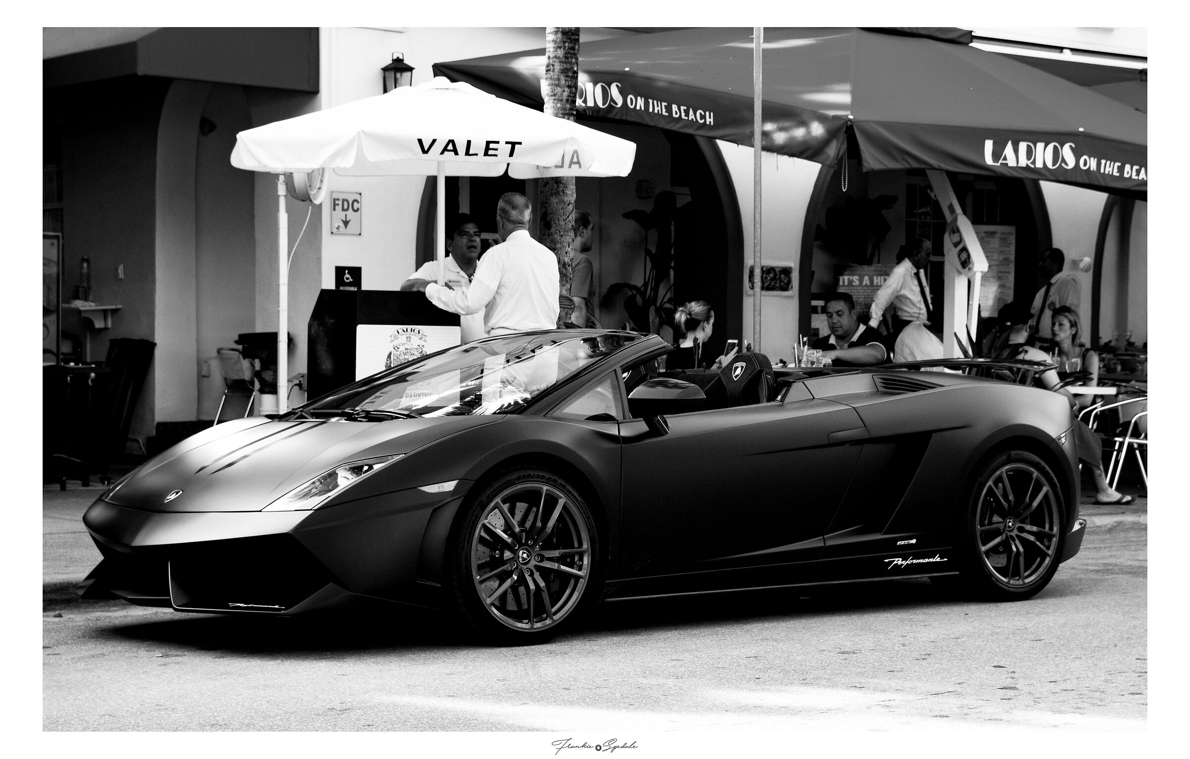 Lamborghini car in Miami Beach...