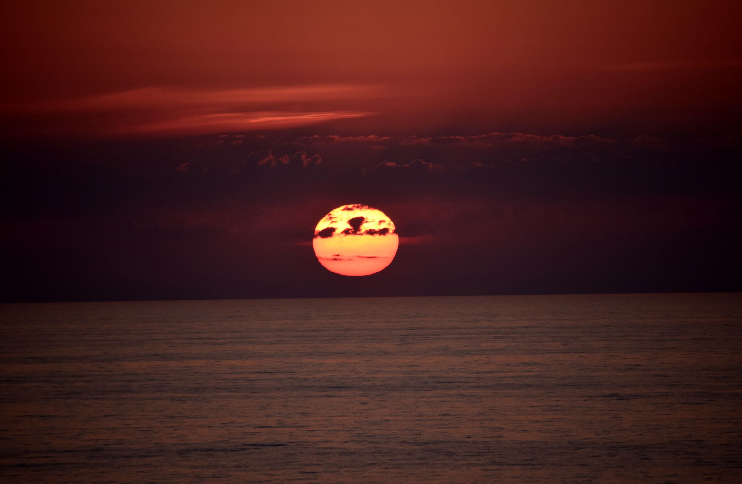 Sunrise over the Atlantic...
