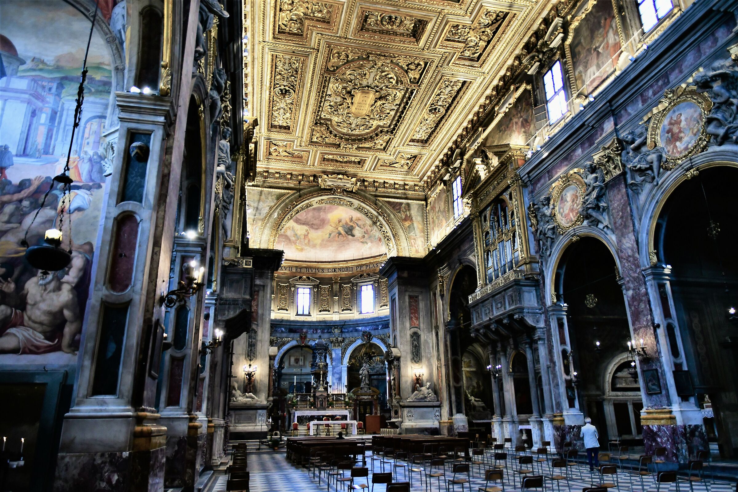 interior of the church of the ss. annunziata...