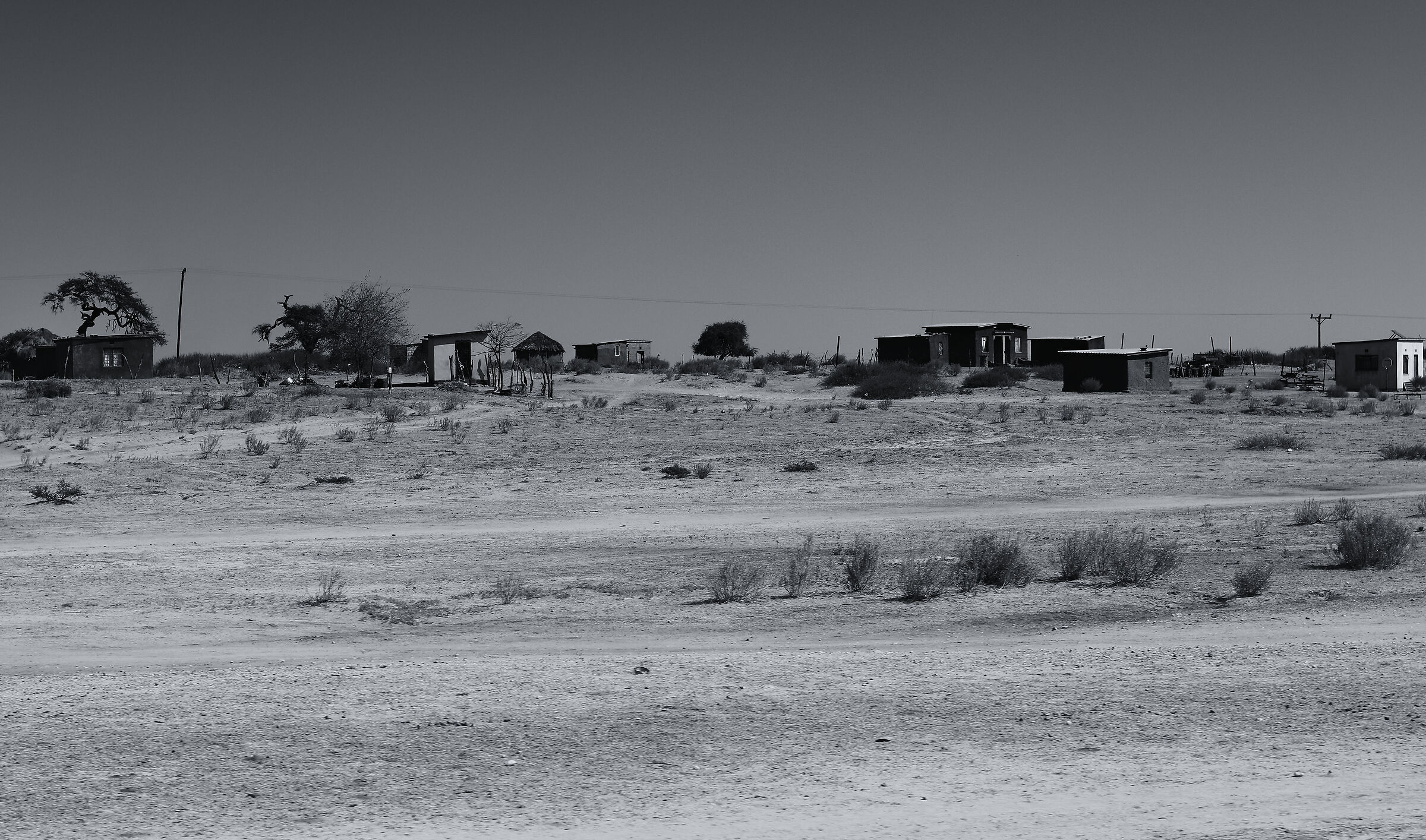 African village (Botswana)...