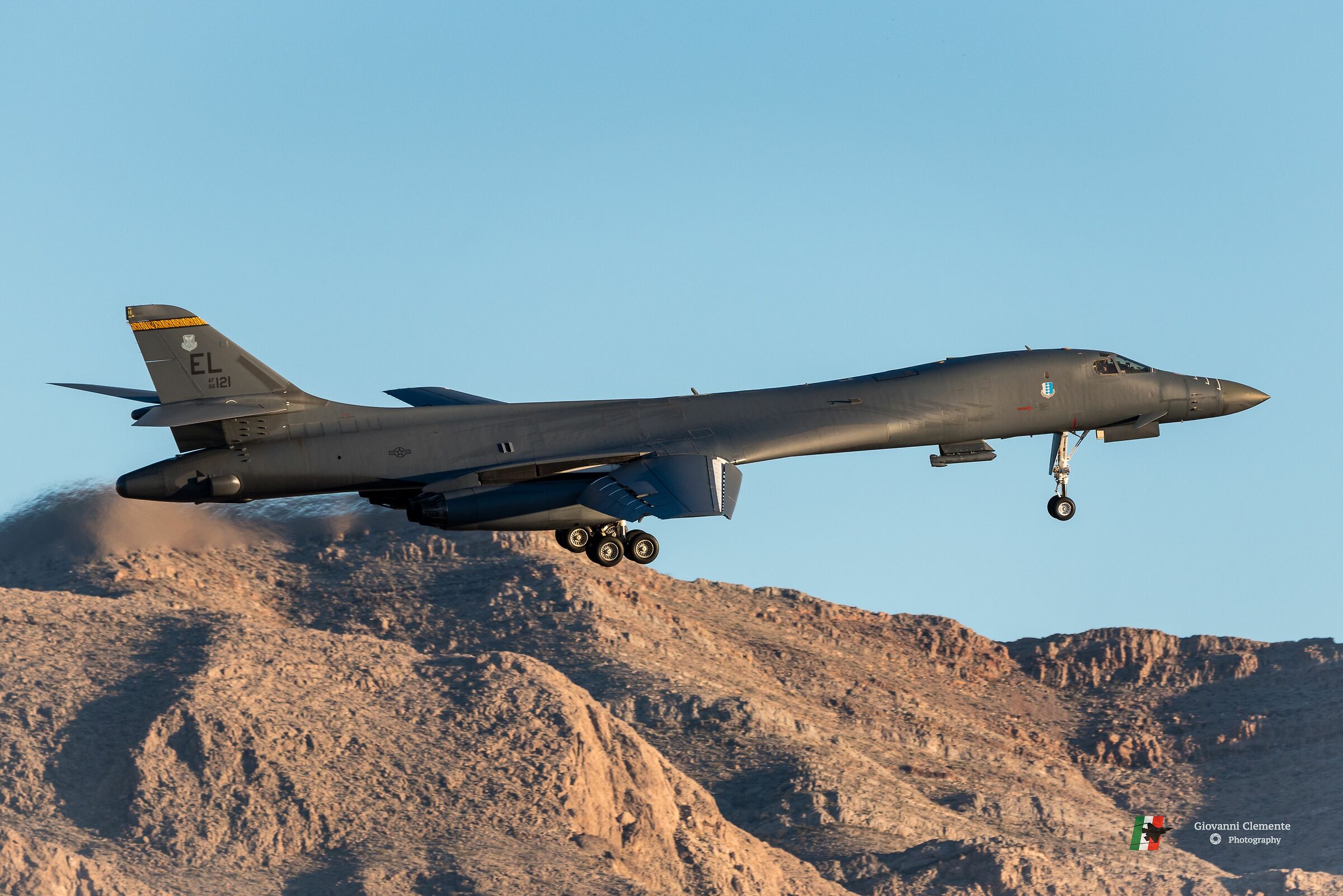 B-1B's 37th BS "TIGER" Red Flag 2020-1 Nellis AFB...