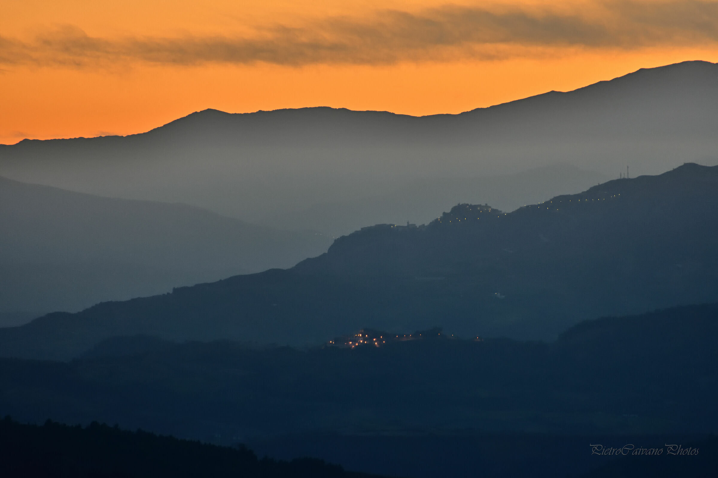 Vista sui Monti della mia terra, la Lucania...