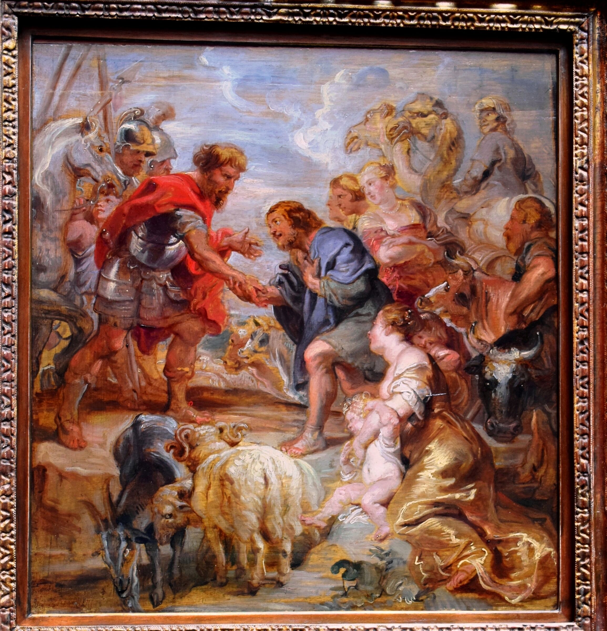Rubens "Reconciliation between Jacob and Esau"...