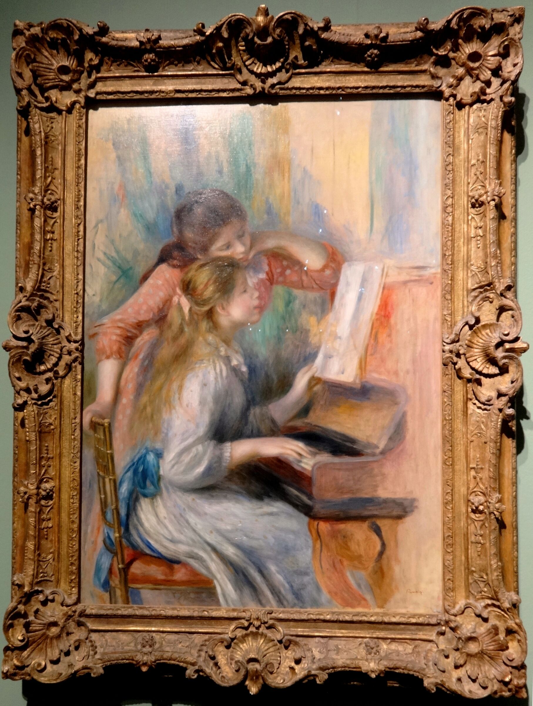 Pierre-Auguste Renoir "Ragazze al pianoforte"...