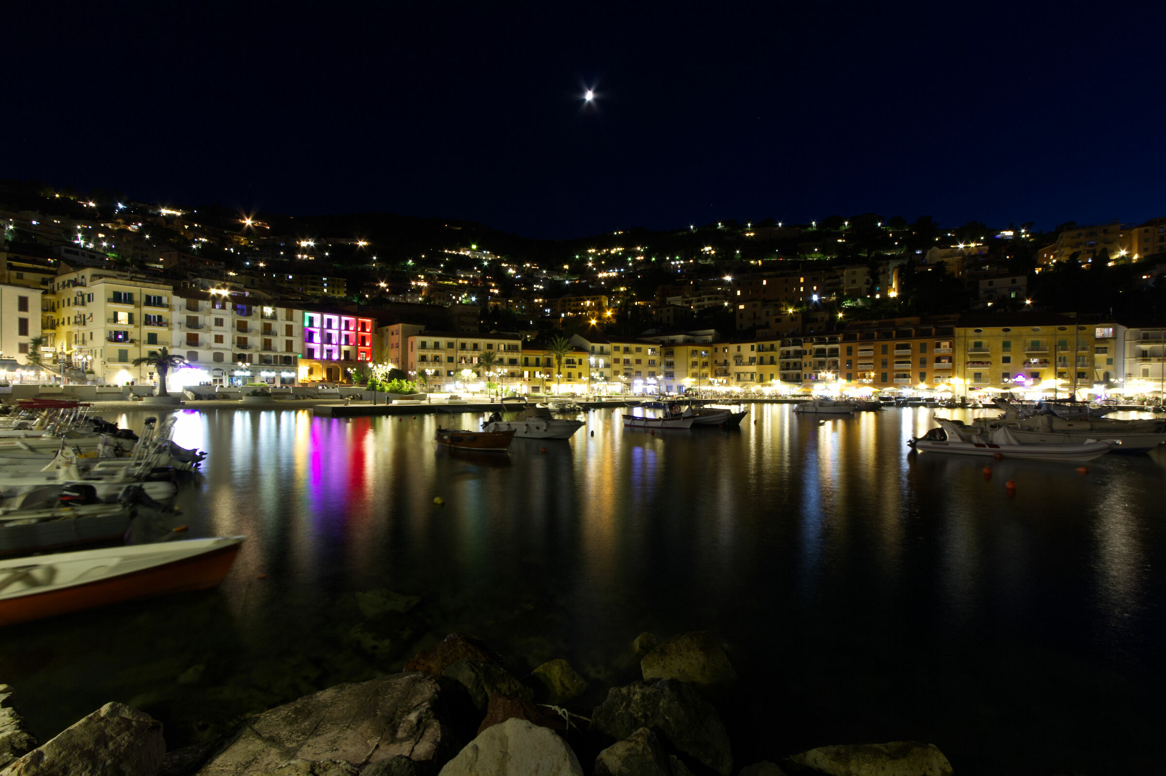 Porto S.Stefano, the port and its lights...