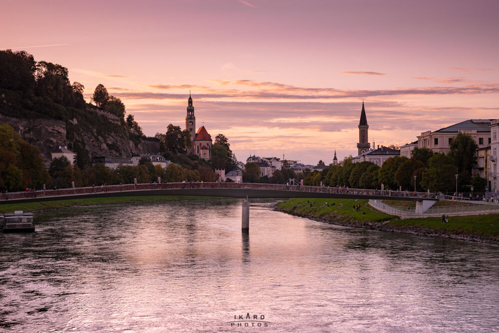 Salzburg at sunset...