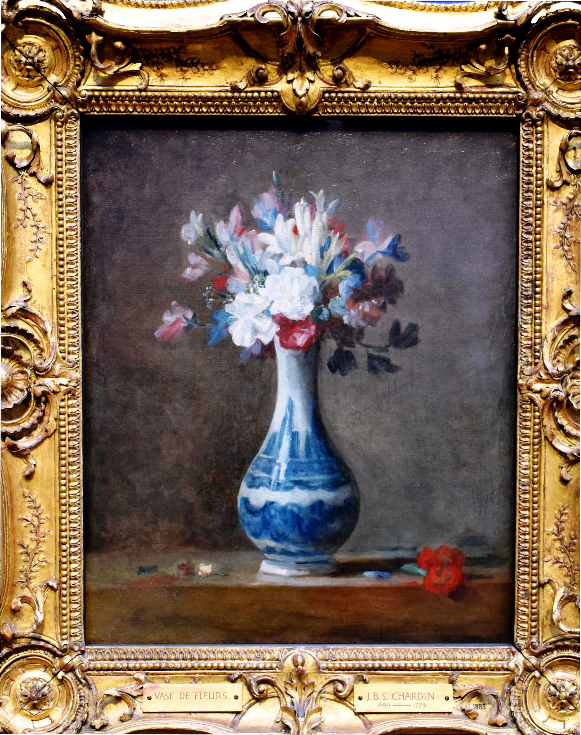Jean Baptise-Siméon Chardin "Vase of Flowers"...