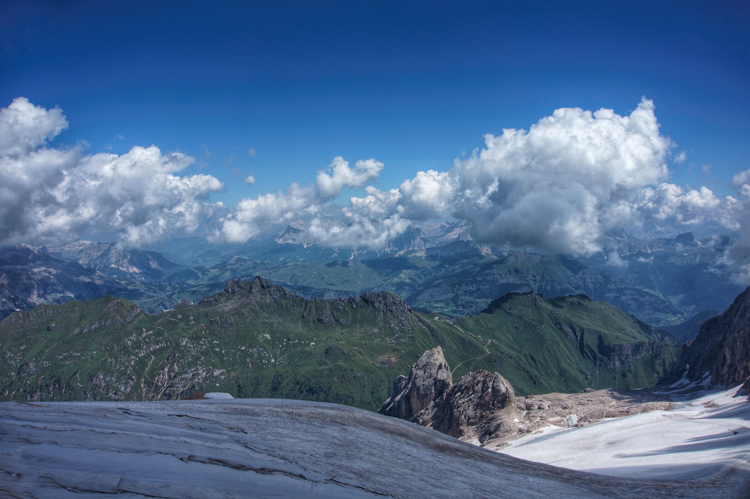 View from Marmolada...