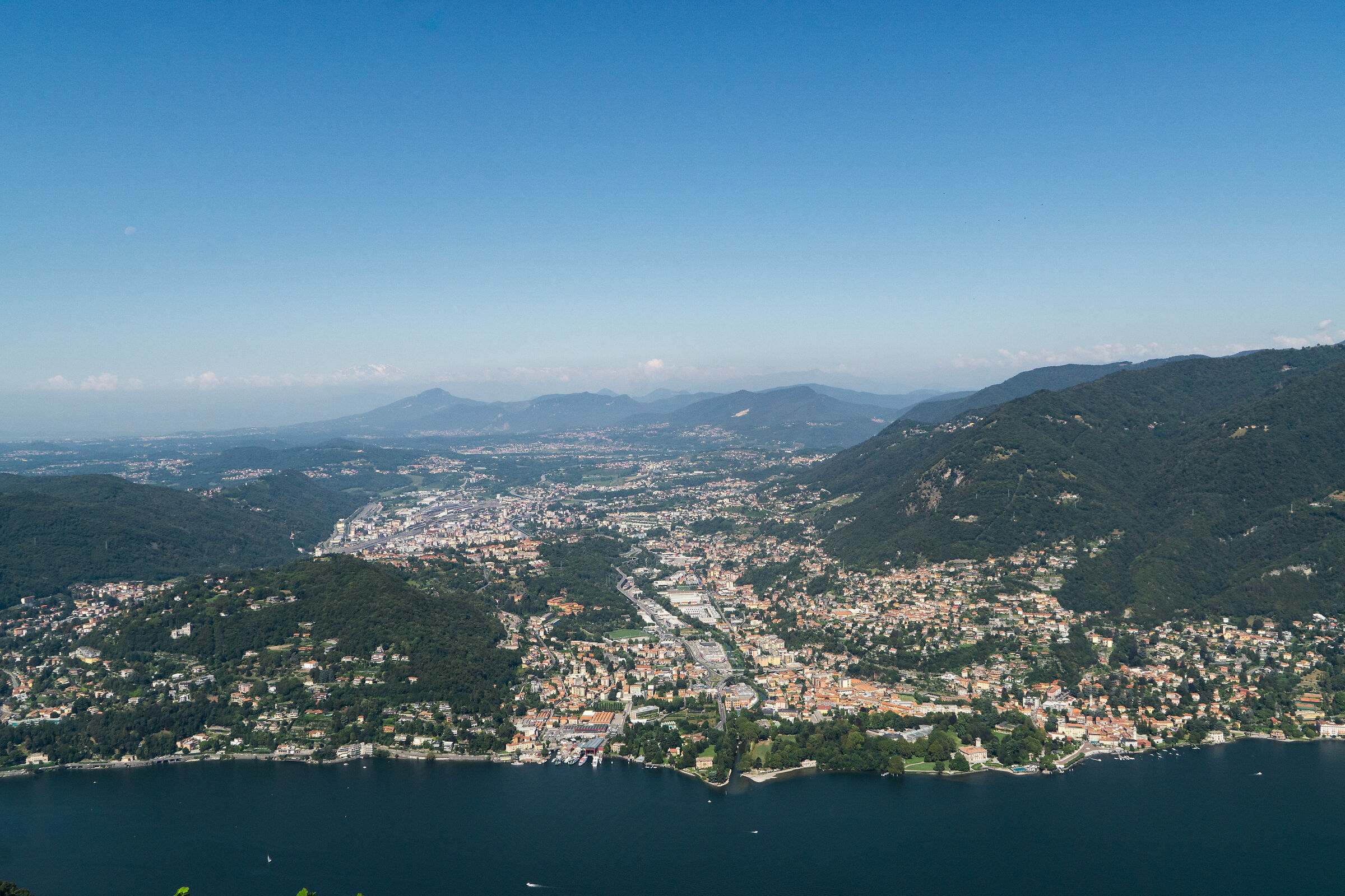 Brunate - panoramic view from the Voltiano Lighthouse...
