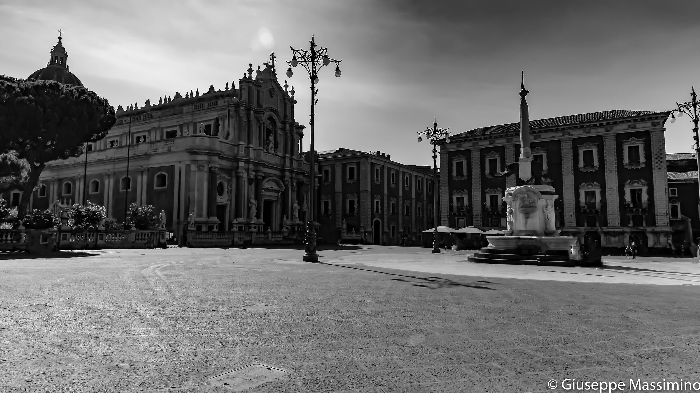 Catania Cathedral Black White...