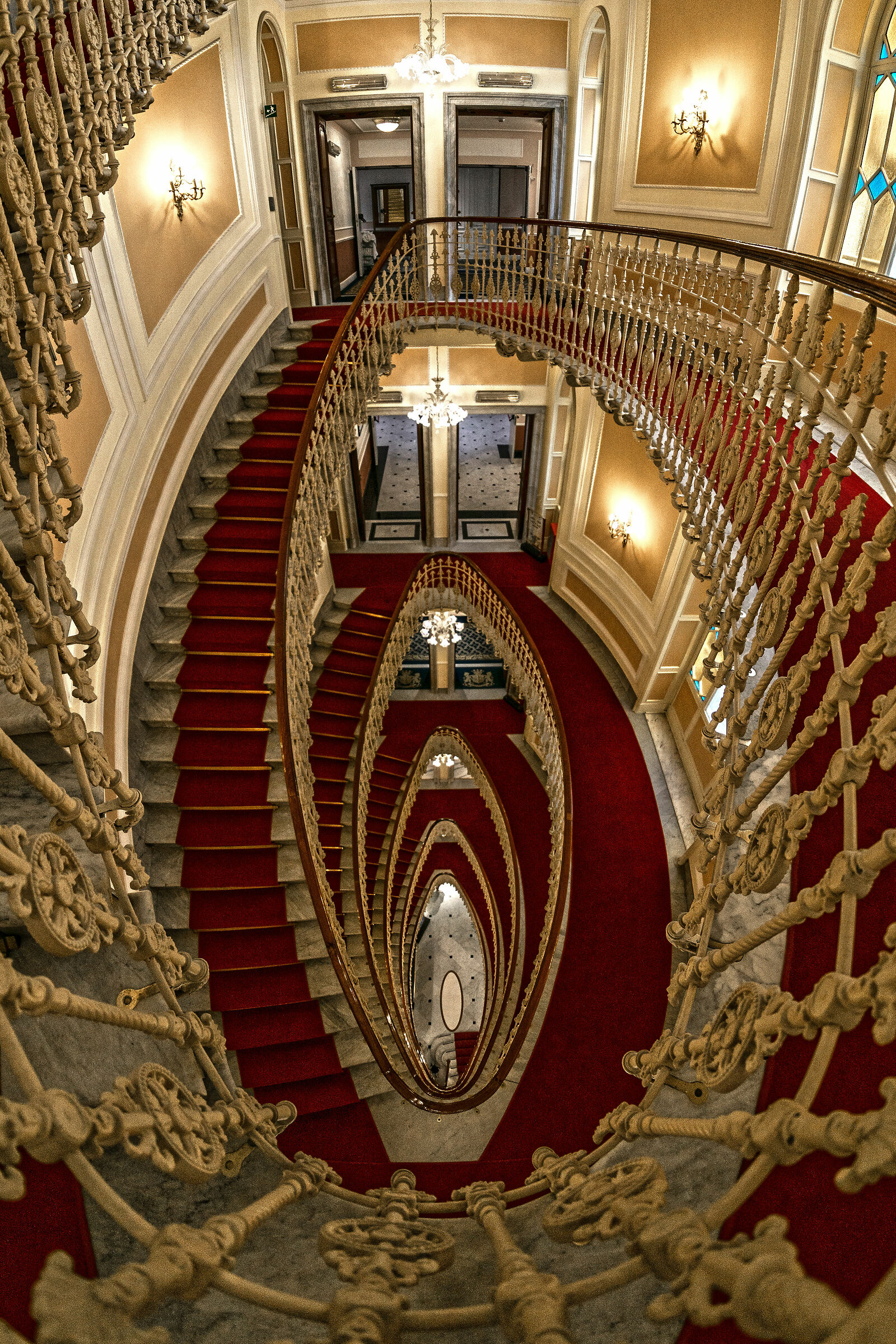 Red carpet at Hotel Bristol Palace...