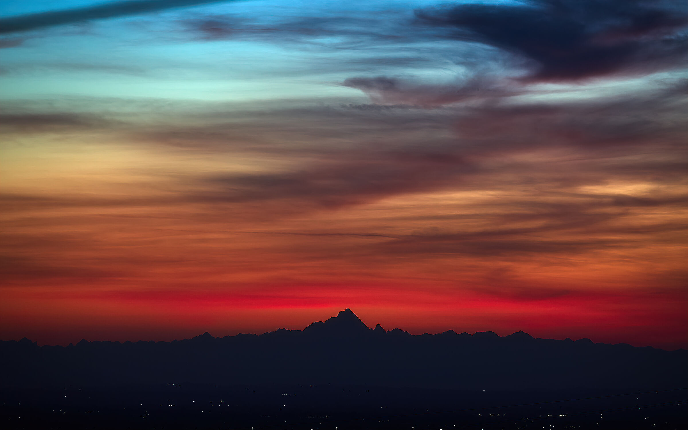 26.08.20 Monviso with muticolor sunset...