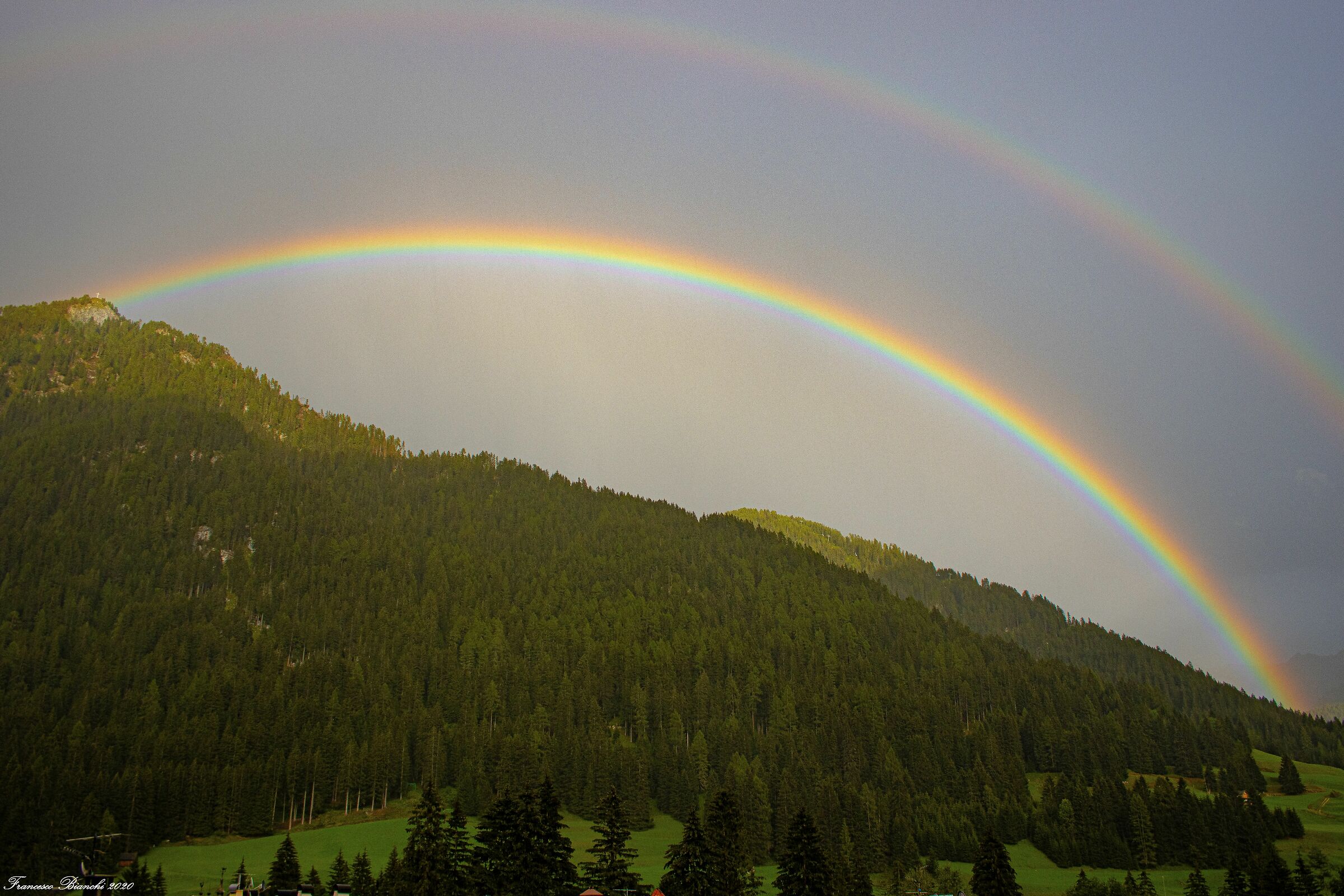 Rainbow in the valley of Fassa...