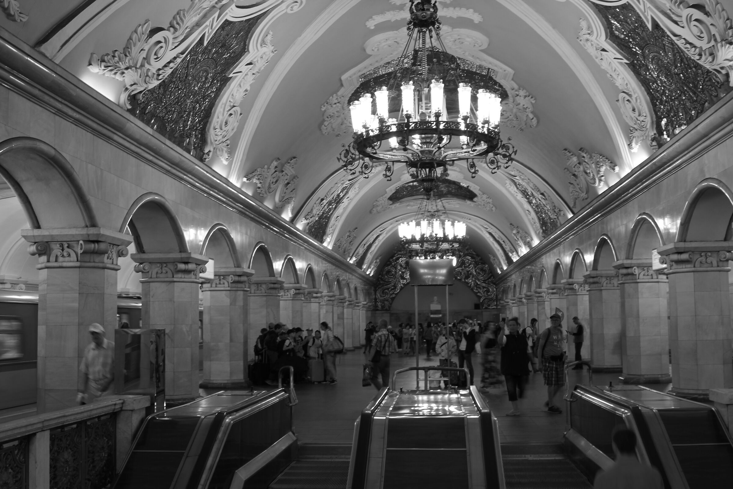 Moscow metro station...