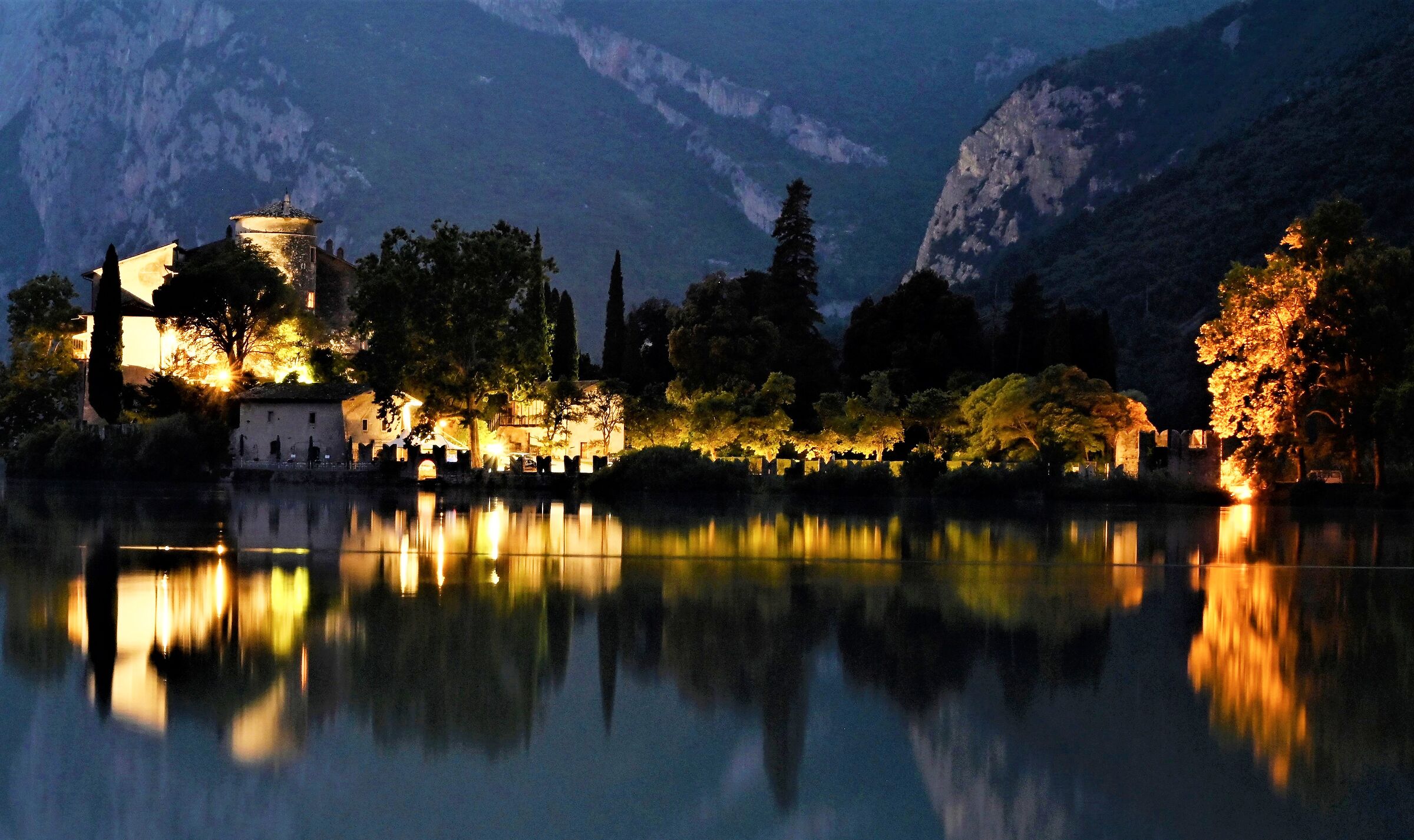 Castel Toblino  by night...
