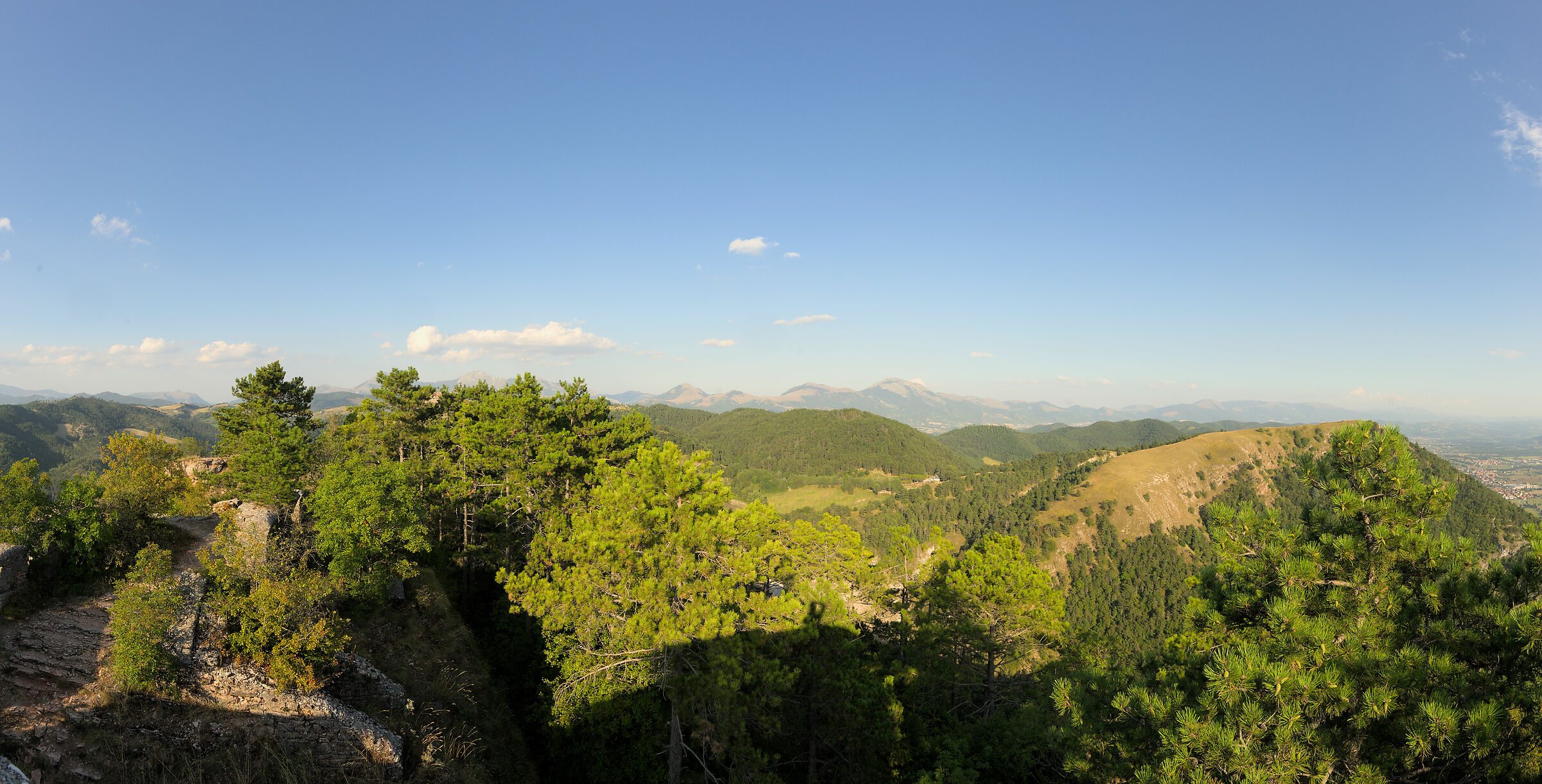 View from the fortress of Mount Ingino (Gubbio - PG)...