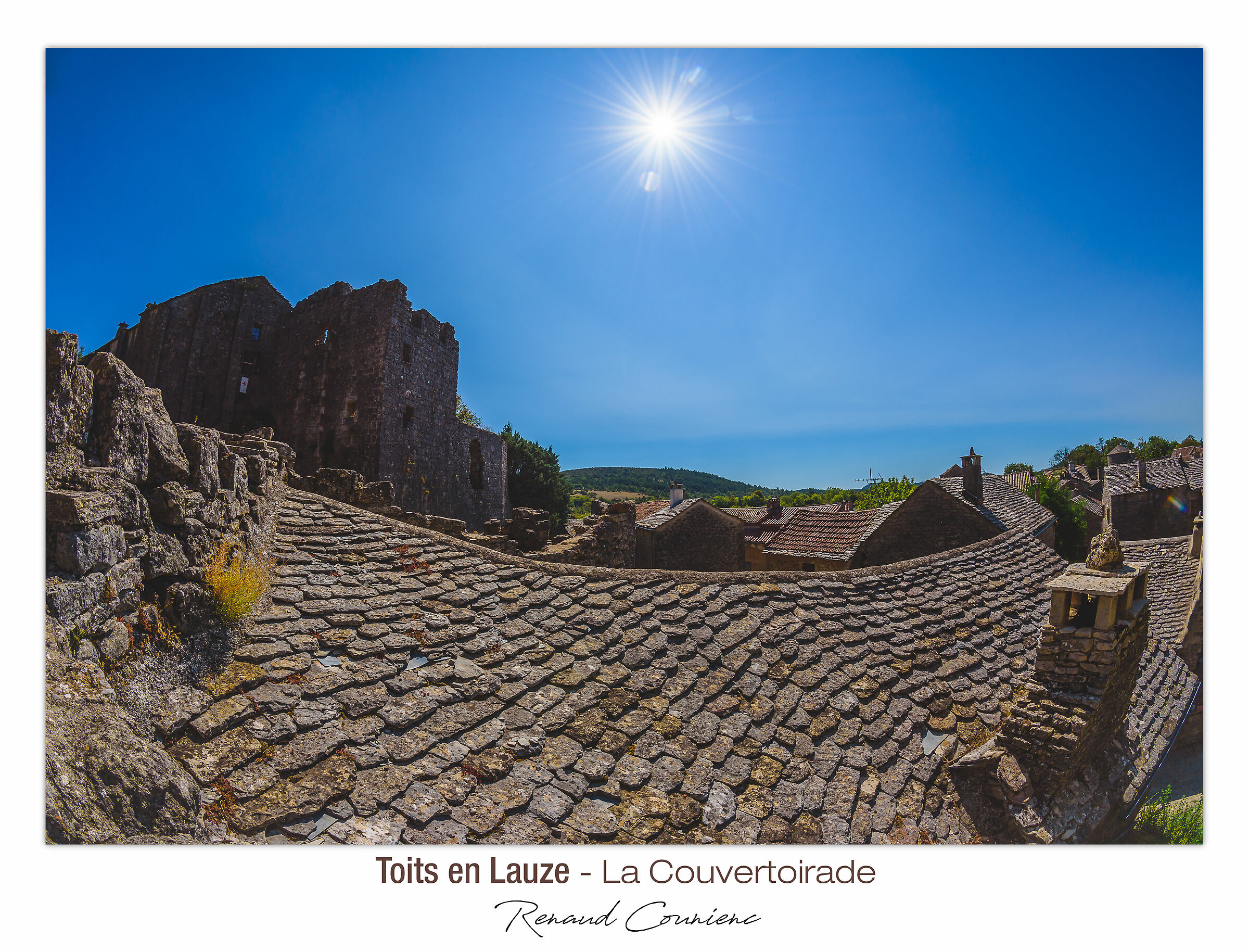 Borgo medievale sull altopiano del Larzac (France)...