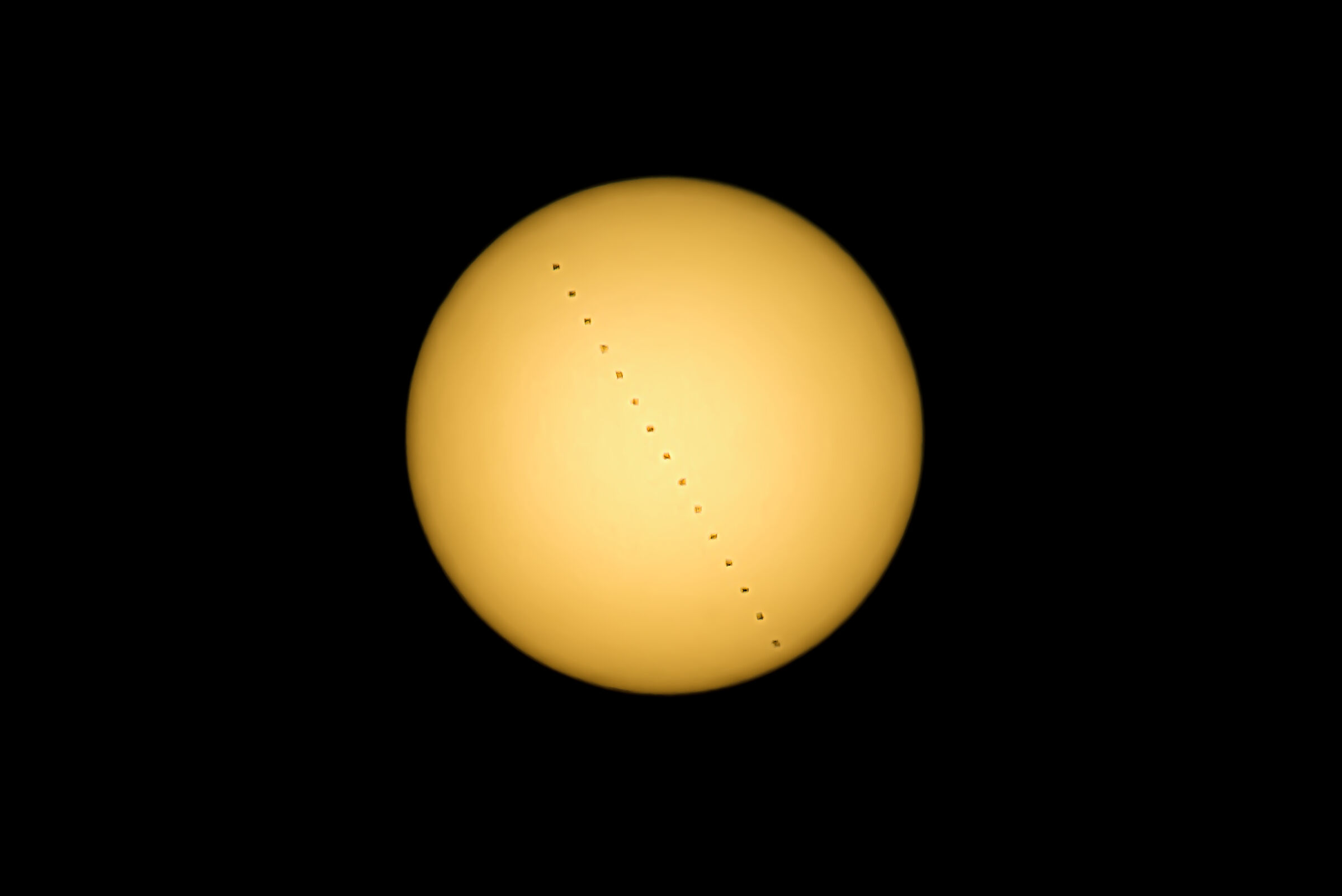 Solar transit of the ISS...