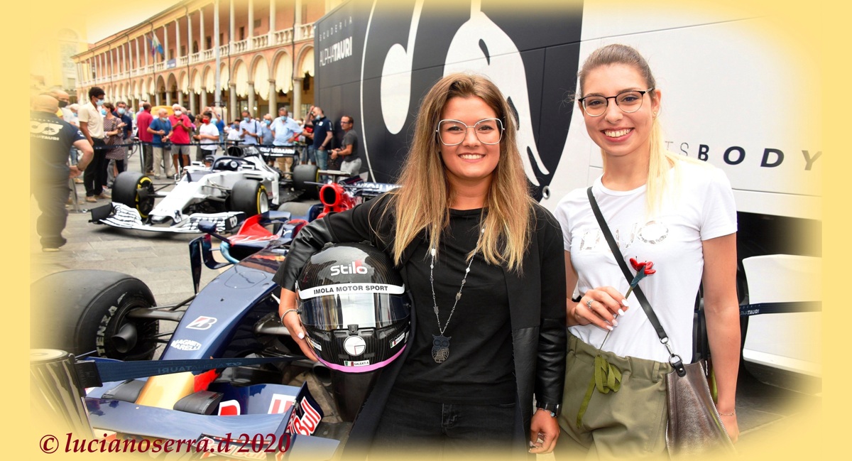 AnnaLaura and Federica at the 2020 Nuvolari Grand Prix...