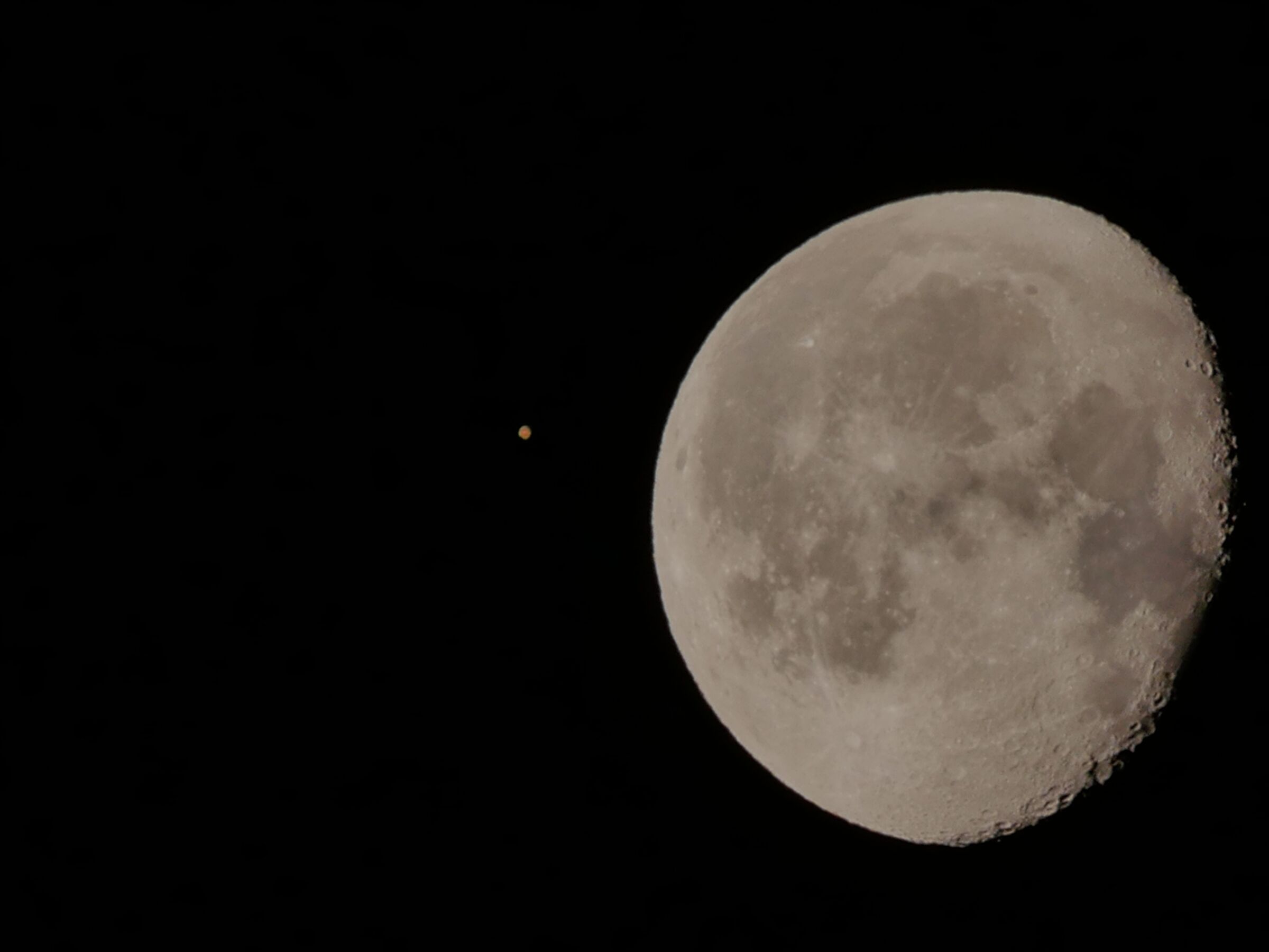 Moon and Mars...
