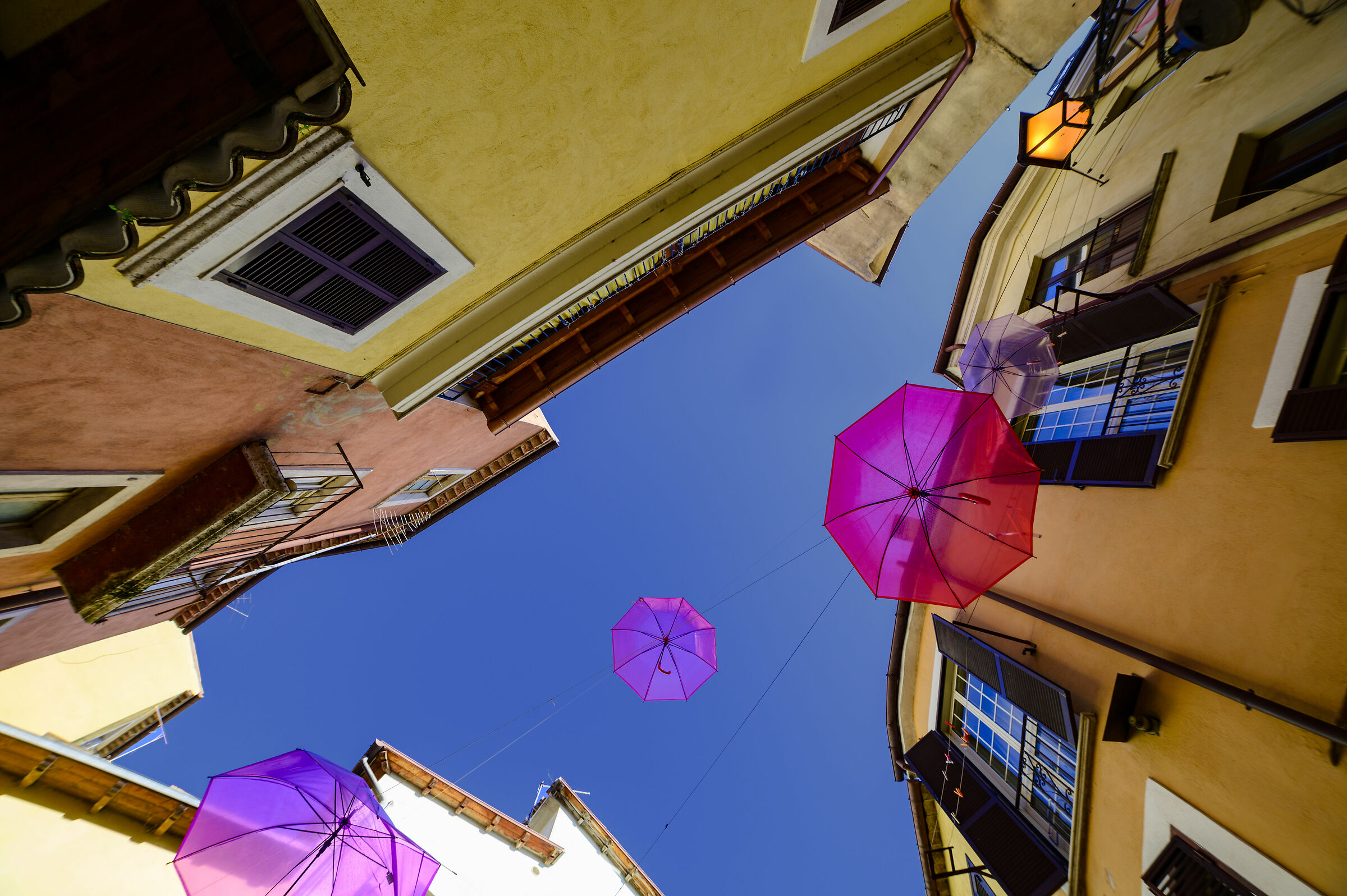Umbrellas In the Clear Sky...