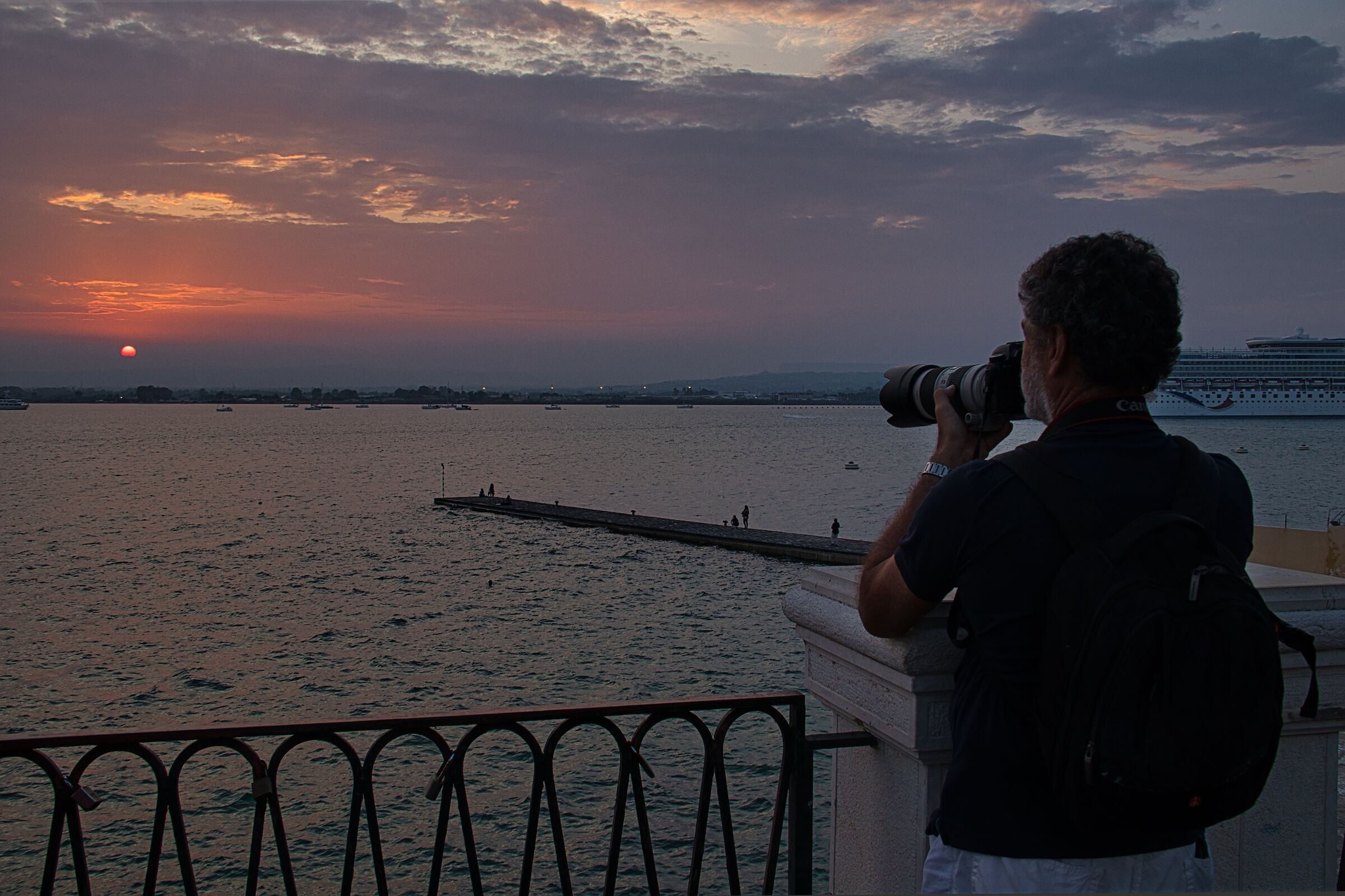 sunset from ortigia...