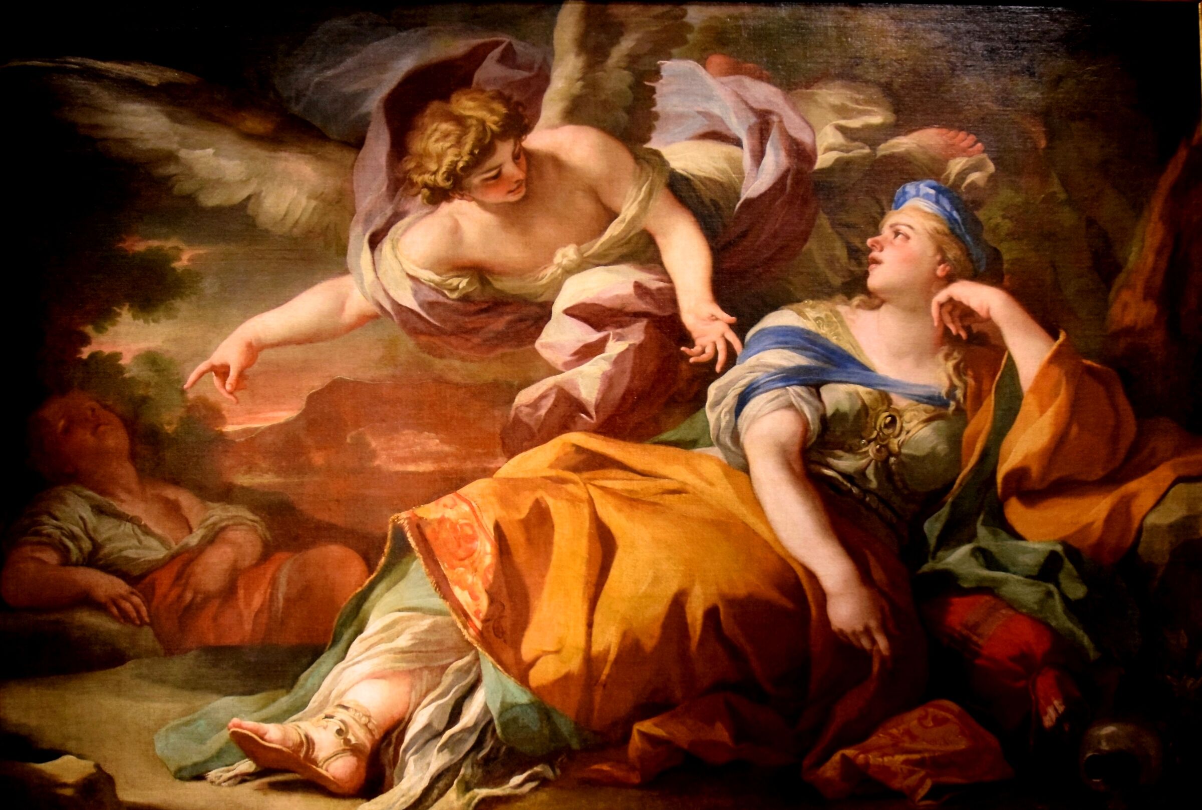 Solimena "Agar and Ishmael comforted by the angel"...