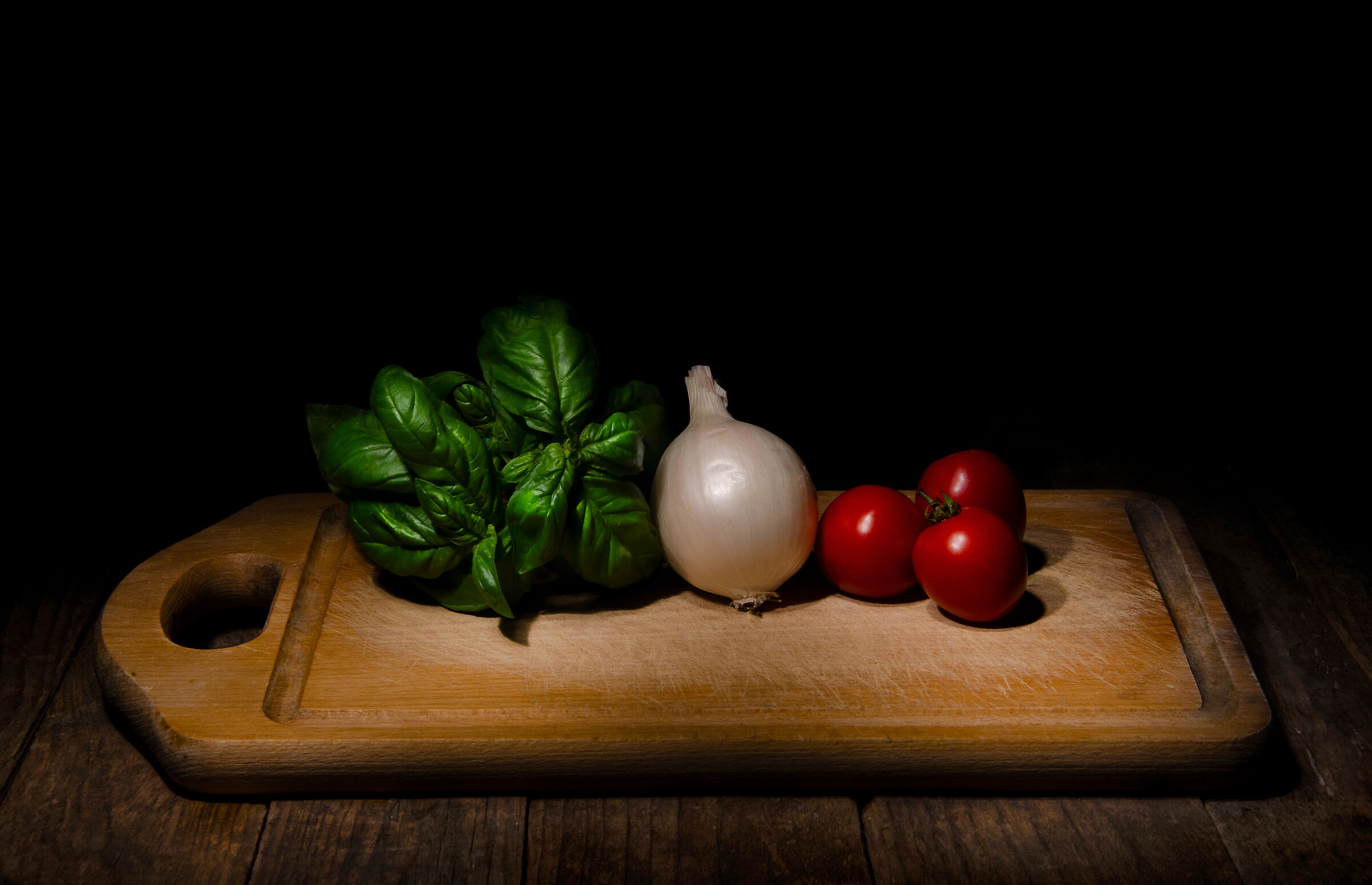 Tricolore in cucina ... Light Painting...