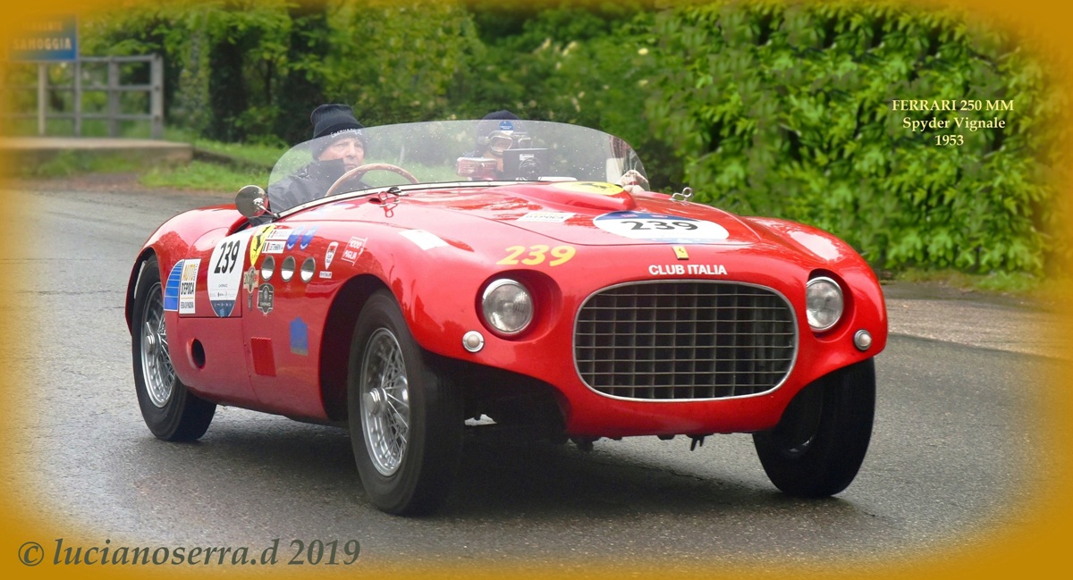Miki Biasion on Ferrari 250 MM Spider Vignale - 1953...