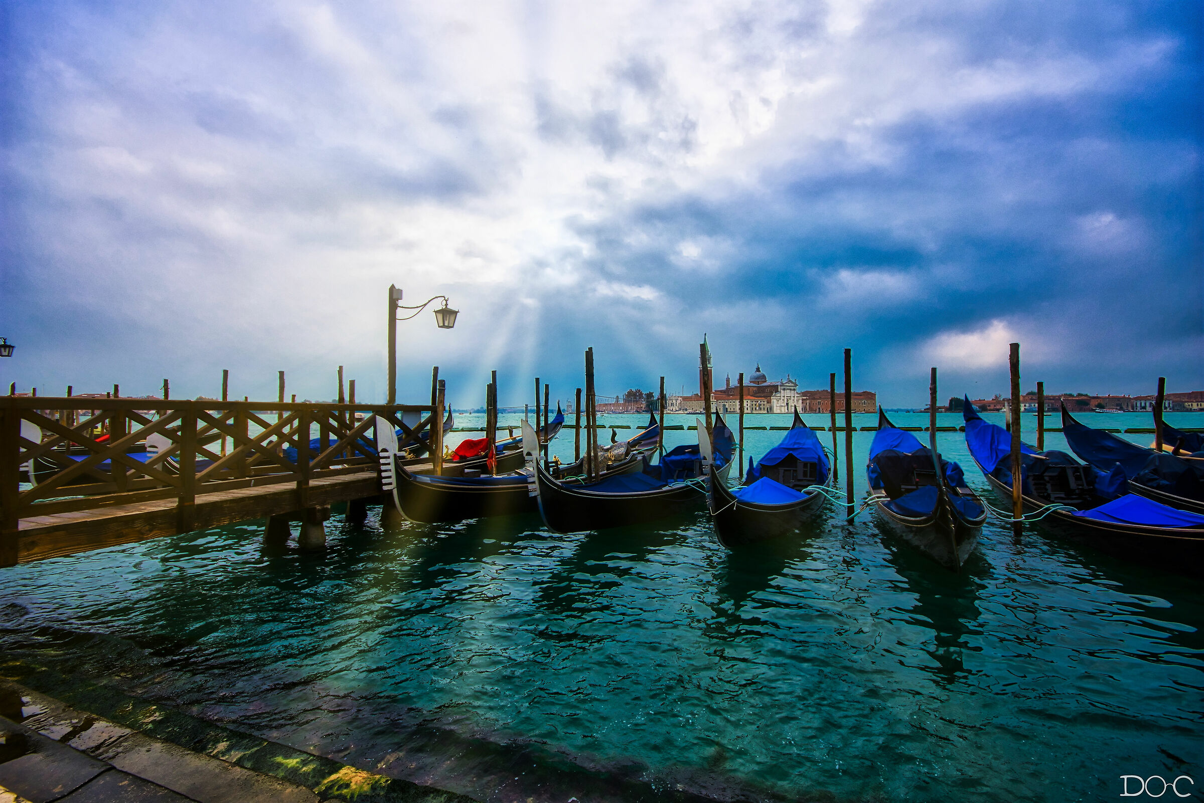 Venice at afternoon in a rainy morning....
