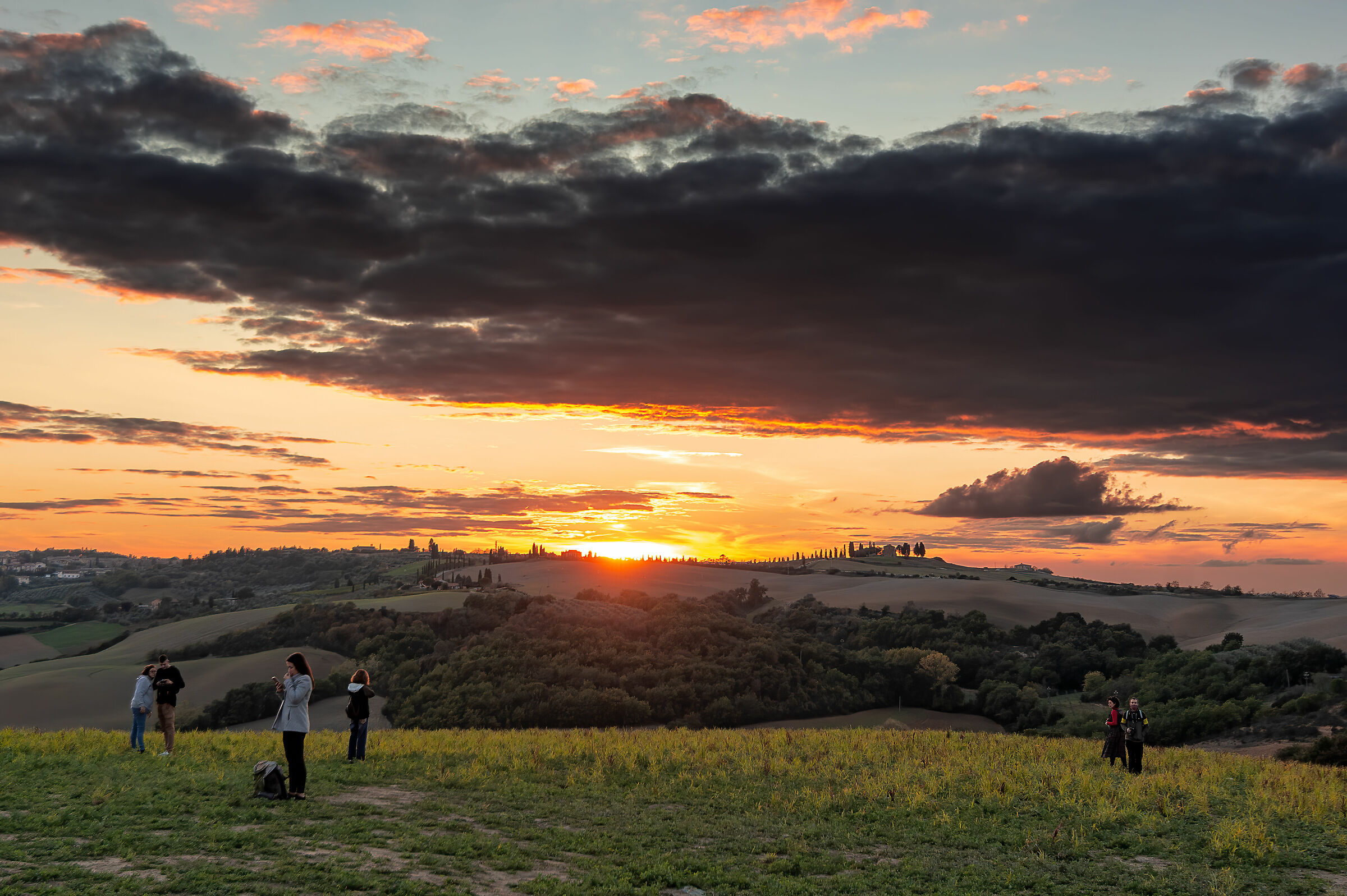 sunset in val d'orcia...
