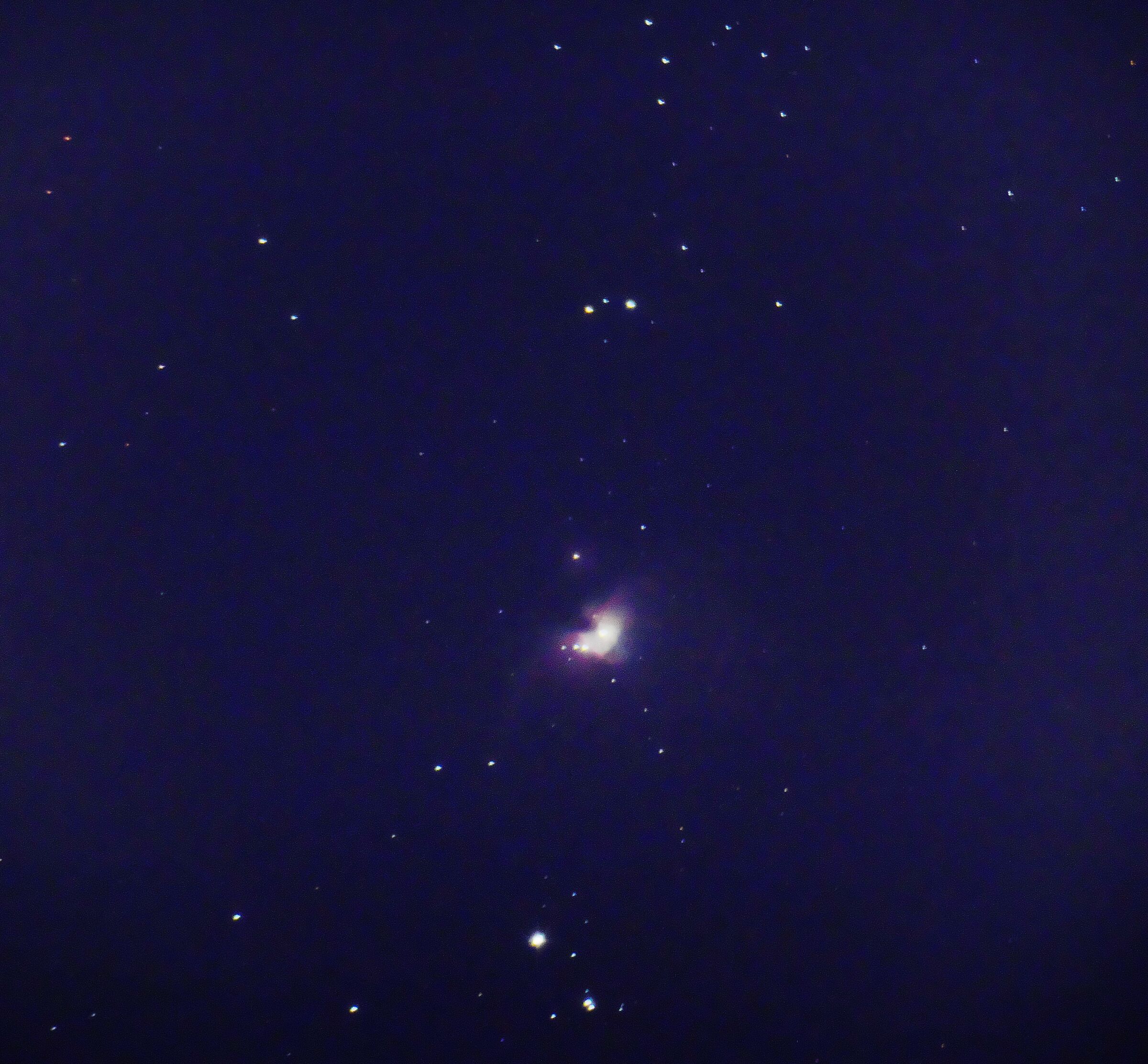 Nebulosa Orione M42 (da Palermo centro con compatta)...