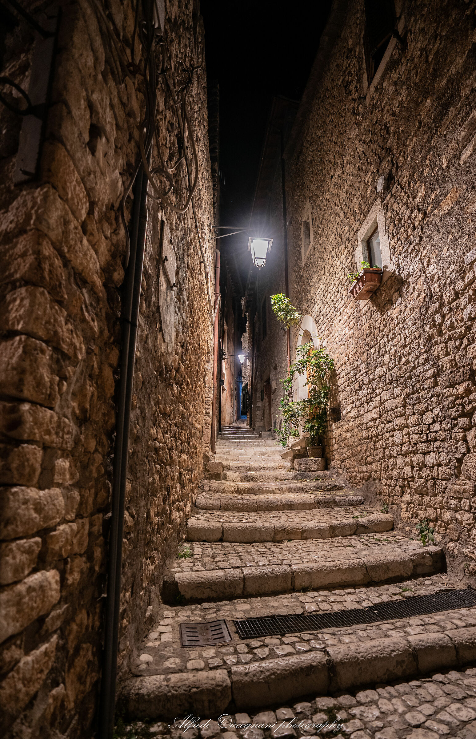 Sermoneta historic center...