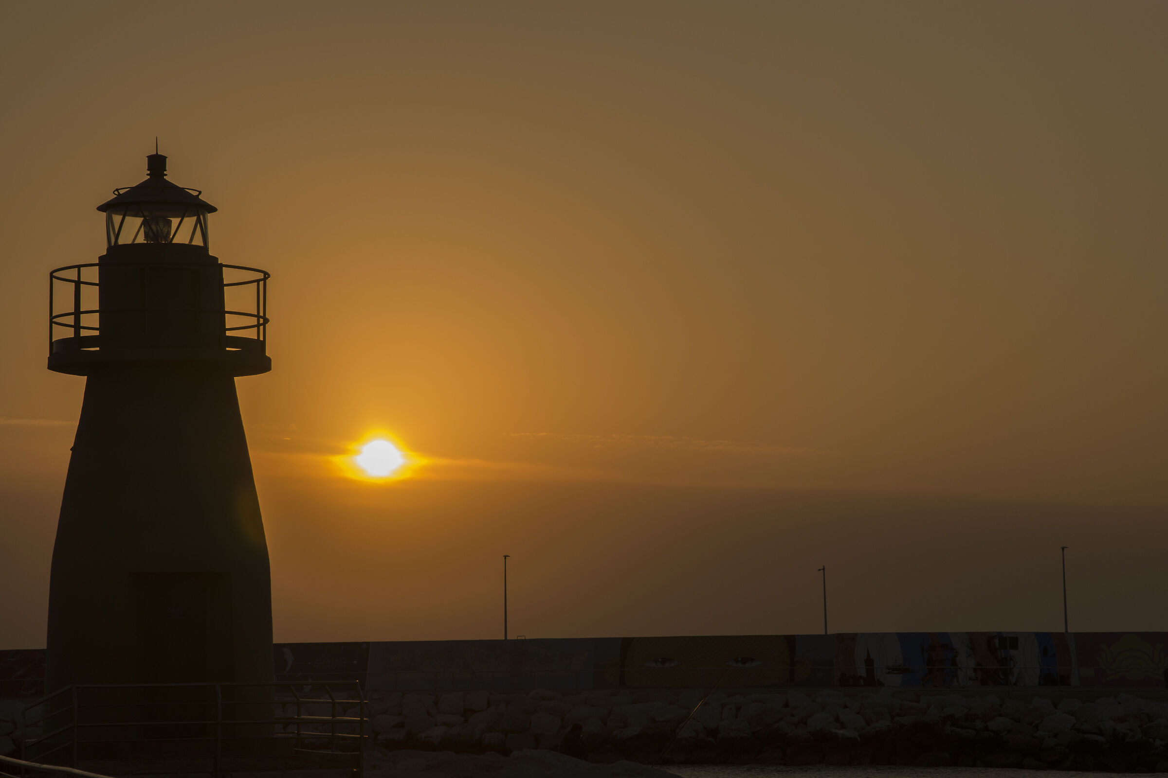 the Lighthouse of Civitanova Marche at dawn...