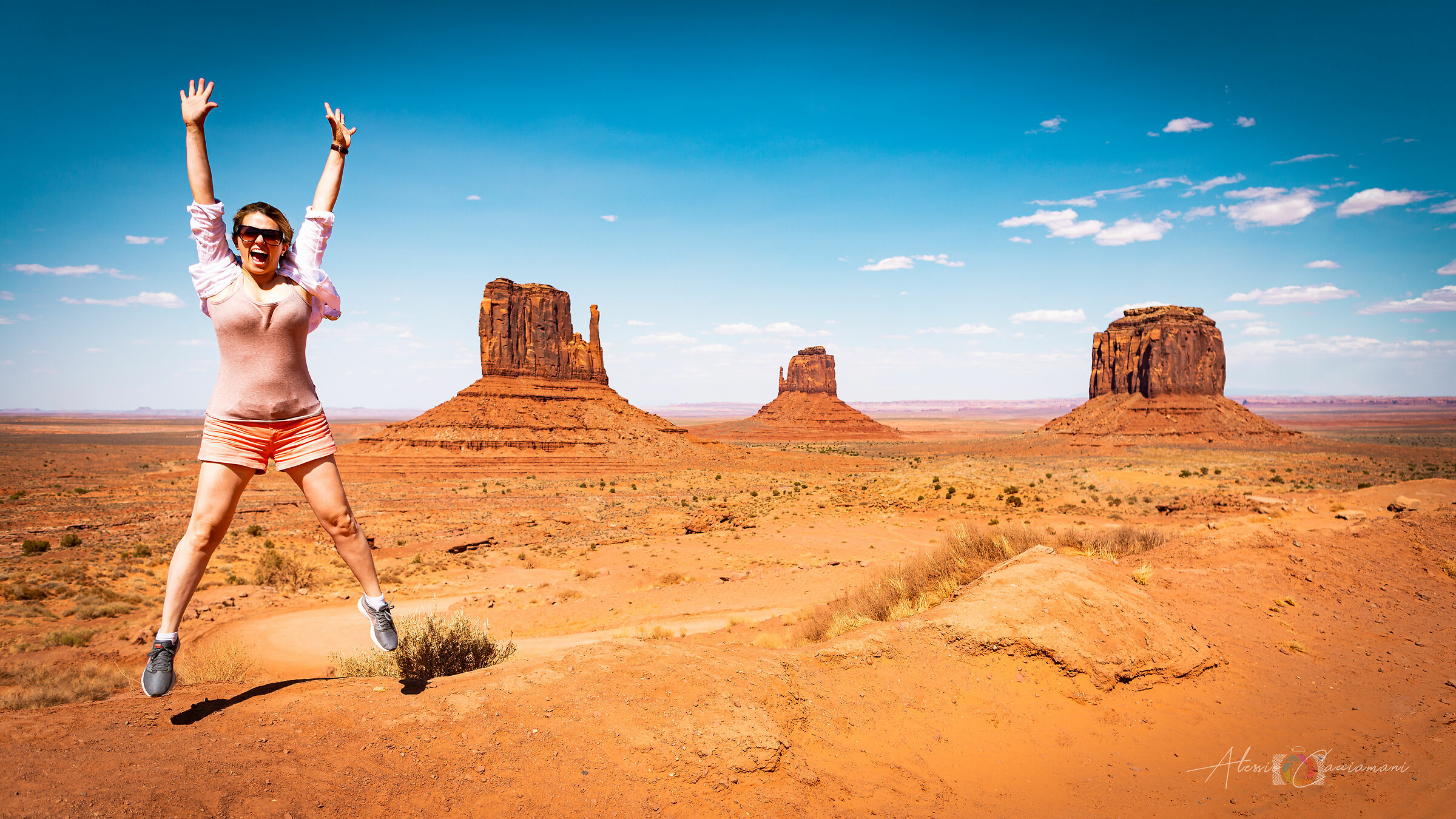 Jumping... in Monument Valley...