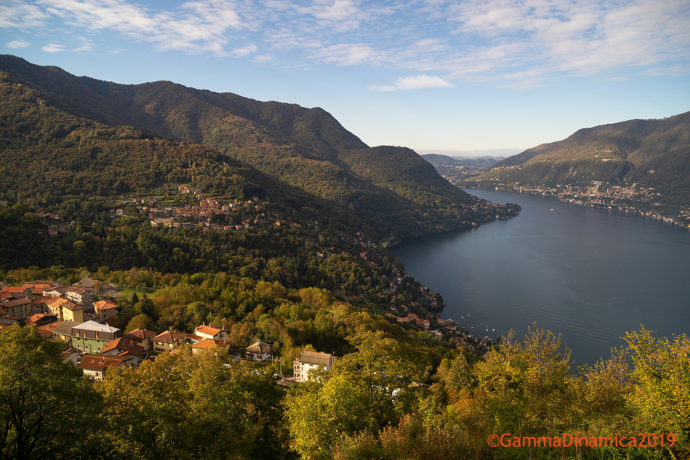 View of Lake Como from Faggeto Lario...