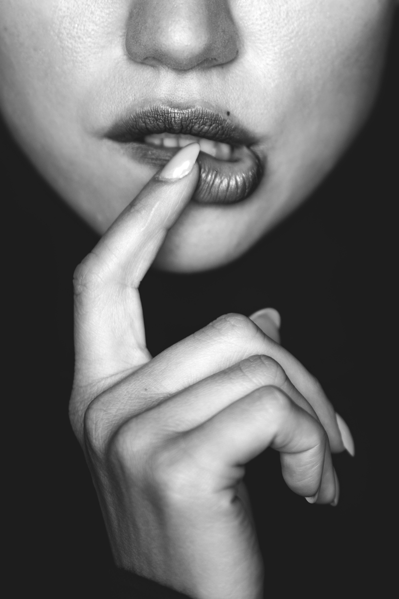 dark portrait - lips...