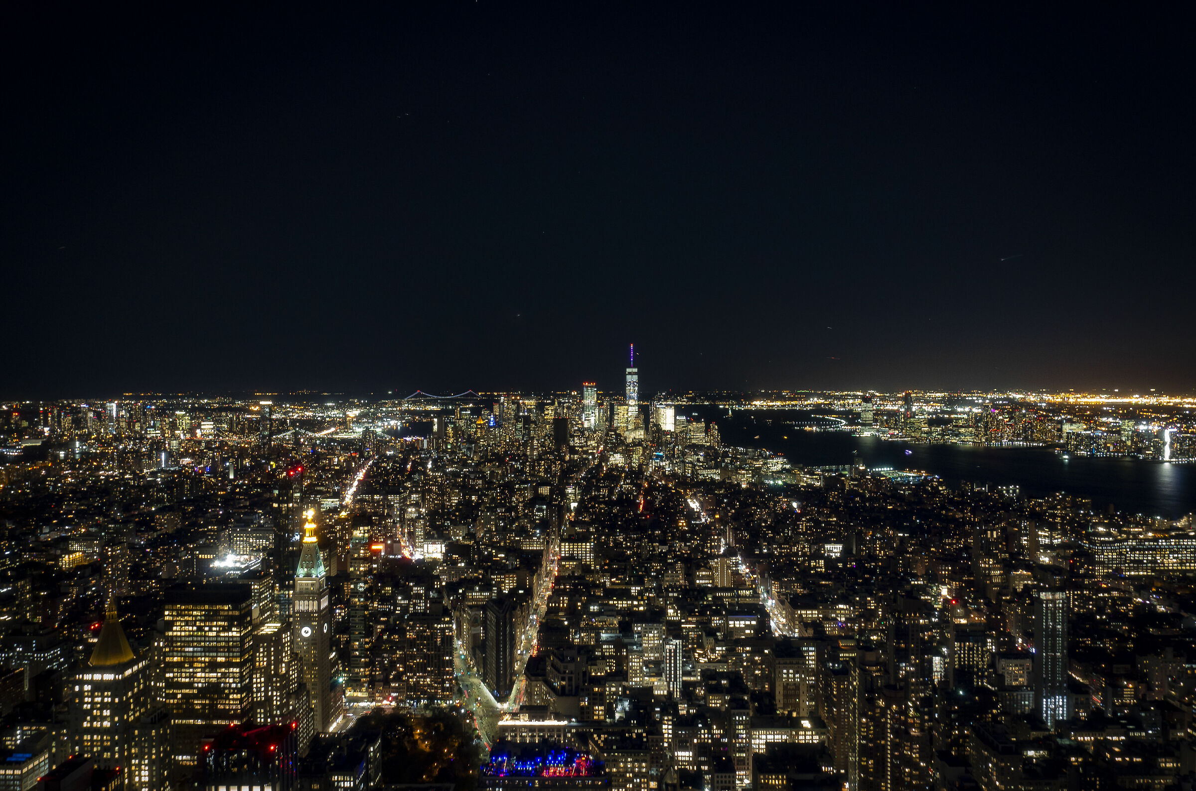 New York by night...